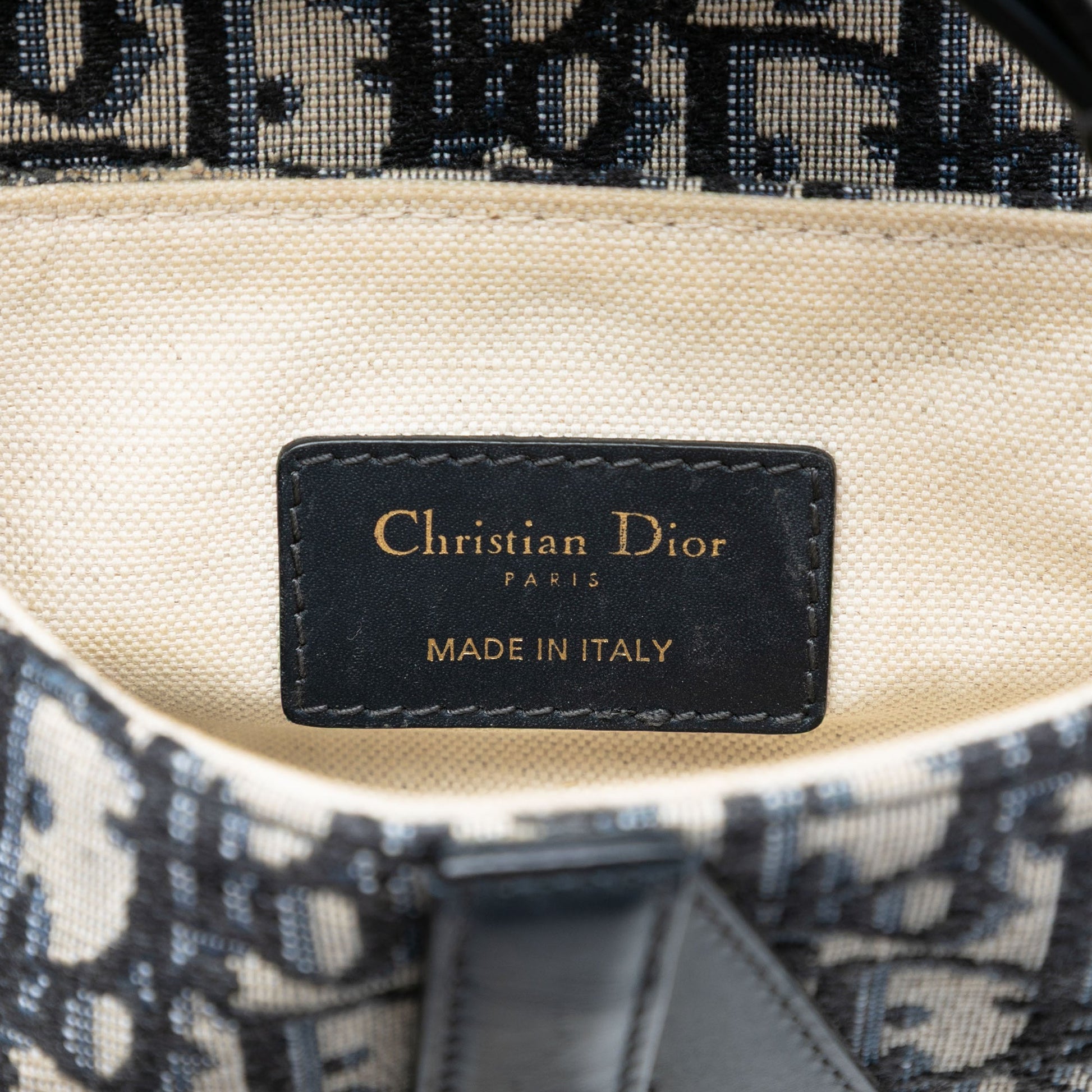 Dior Mini Oblique Canvas Saddle Bag