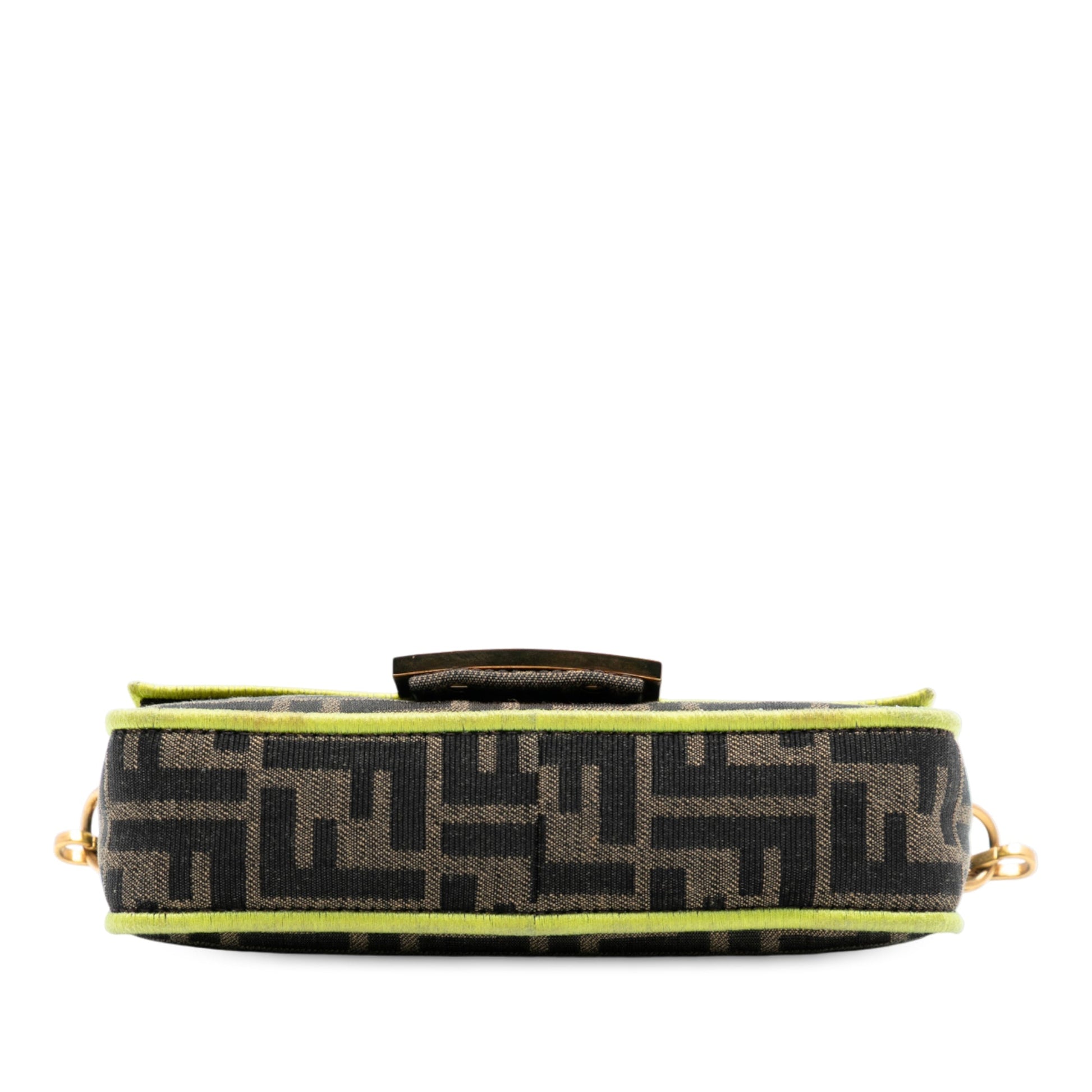 Fendi Mini Zucca Canvas 1974 Roma Amor Baguette Crossbody