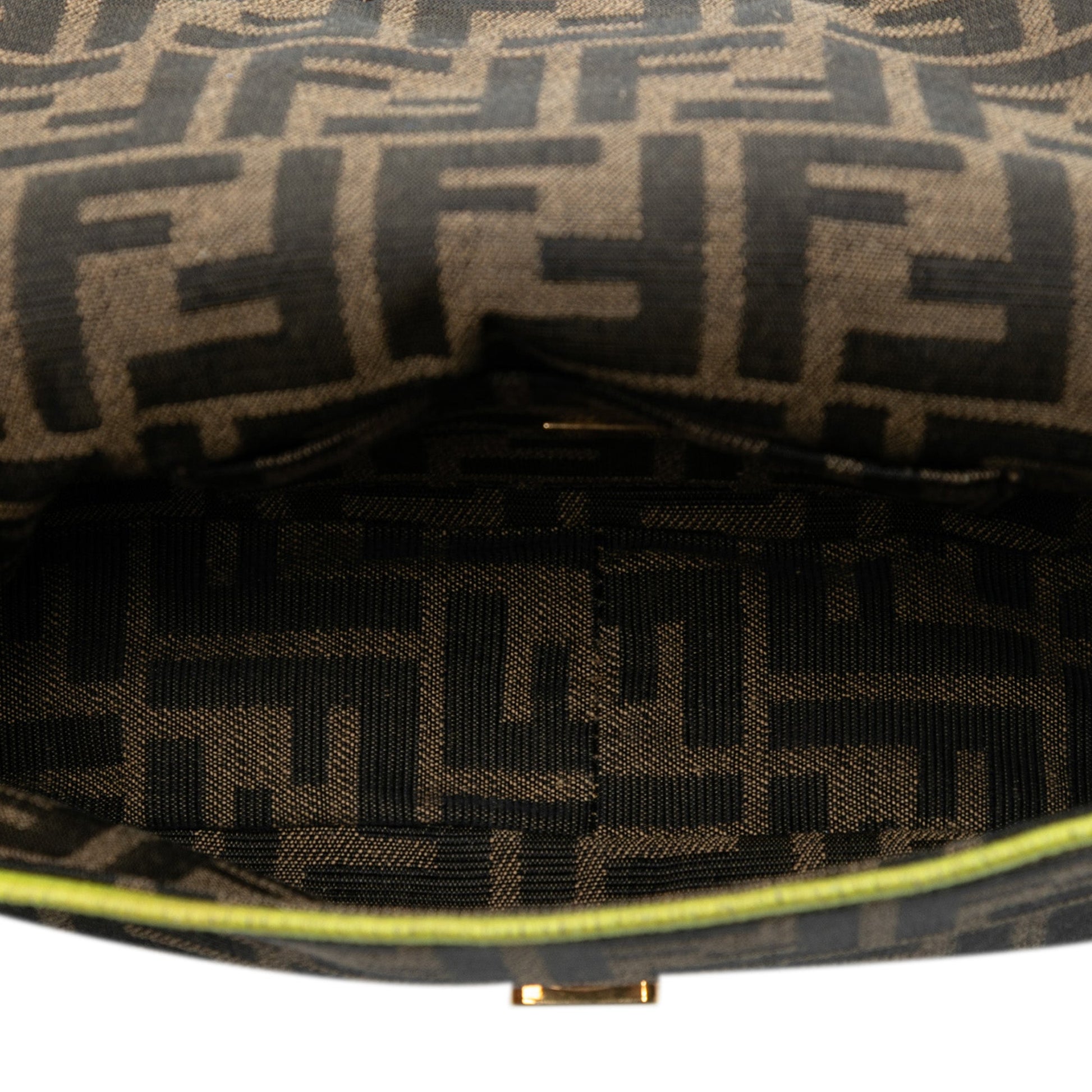 Fendi Mini Zucca Canvas 1974 Roma Amor Baguette Crossbody