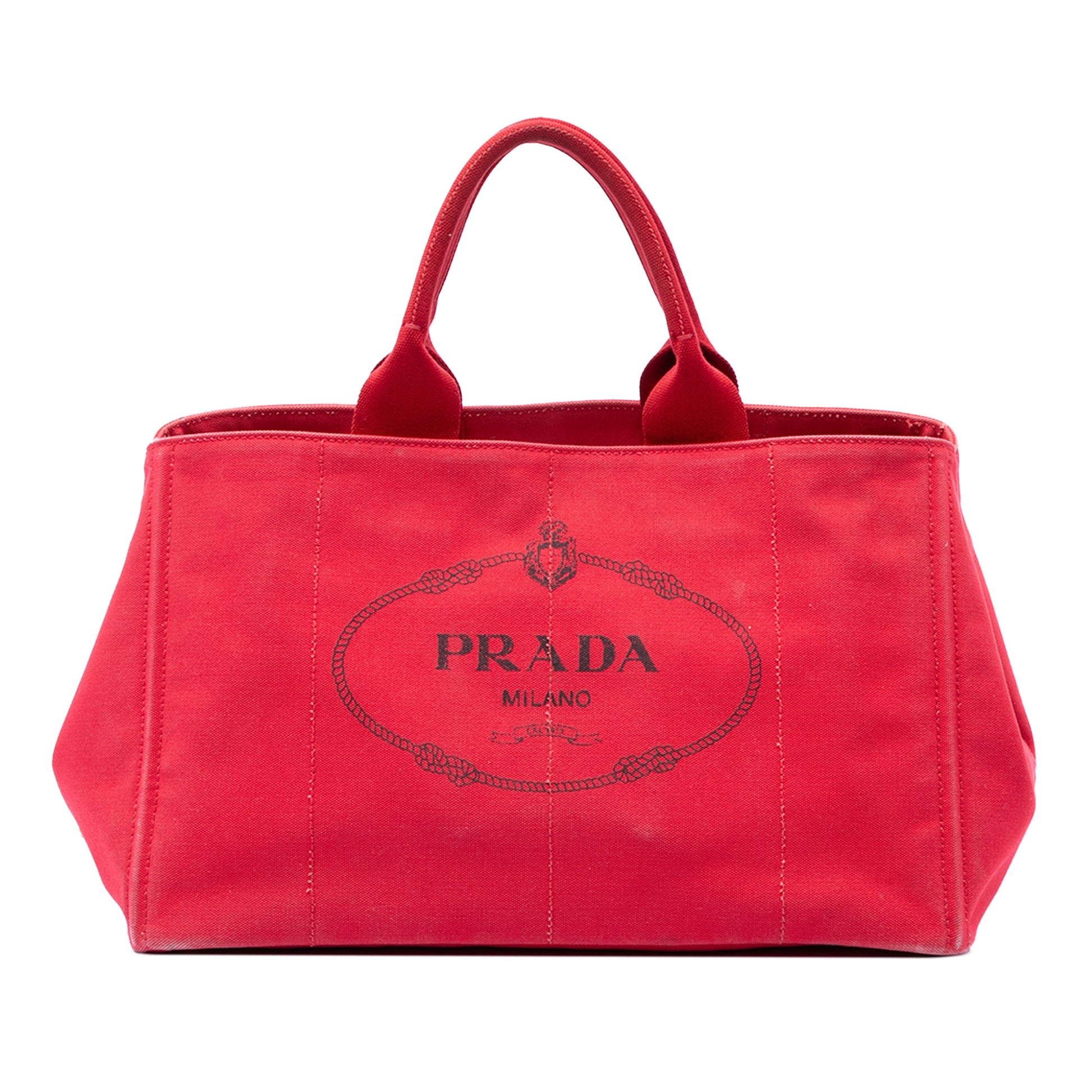 Prada Large Canvas Canapa Logo Tote