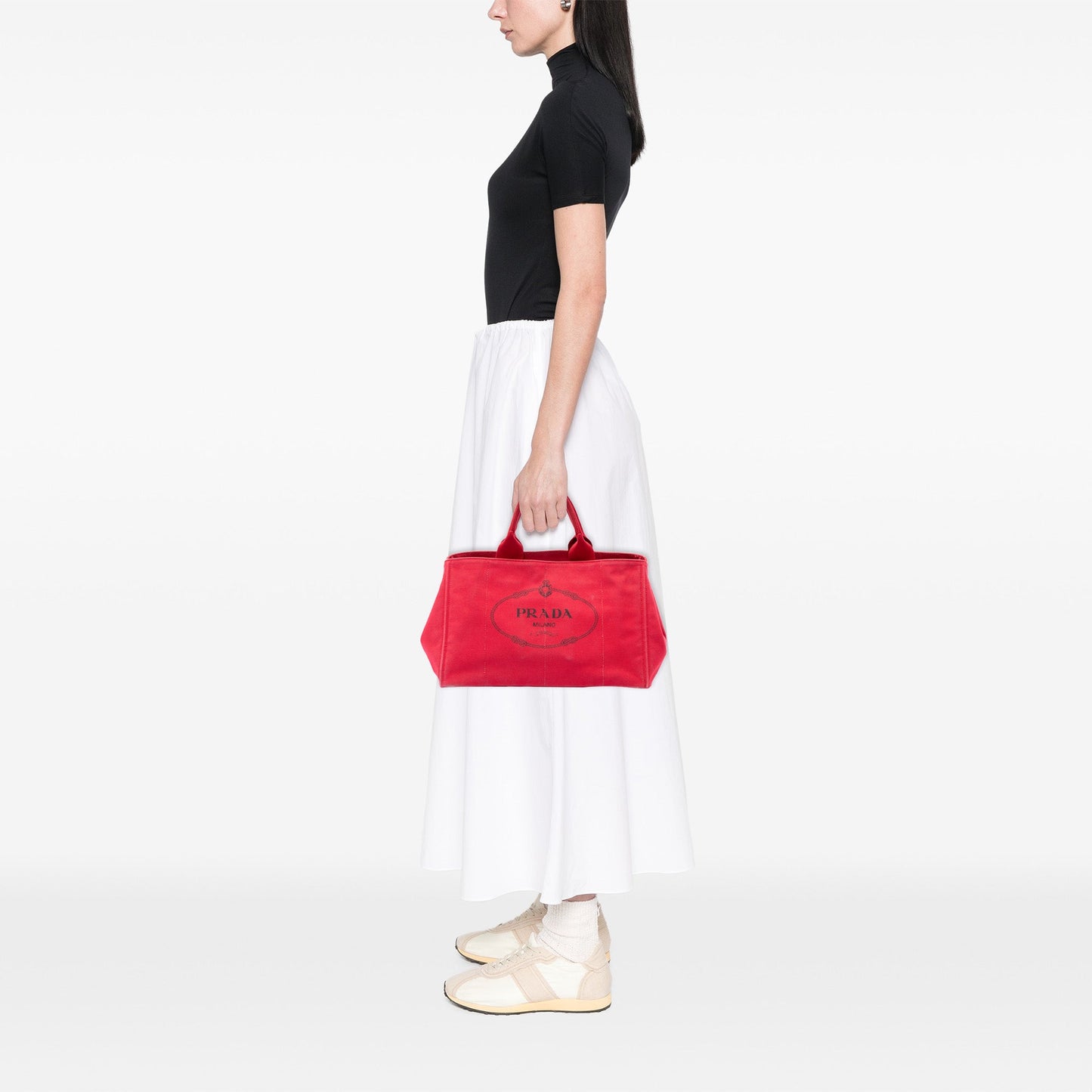 Prada Large Canvas Canapa Logo Tote