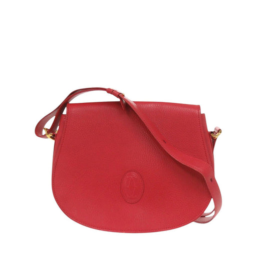 Cartier Must de Cartier Leather Shoulder Bag