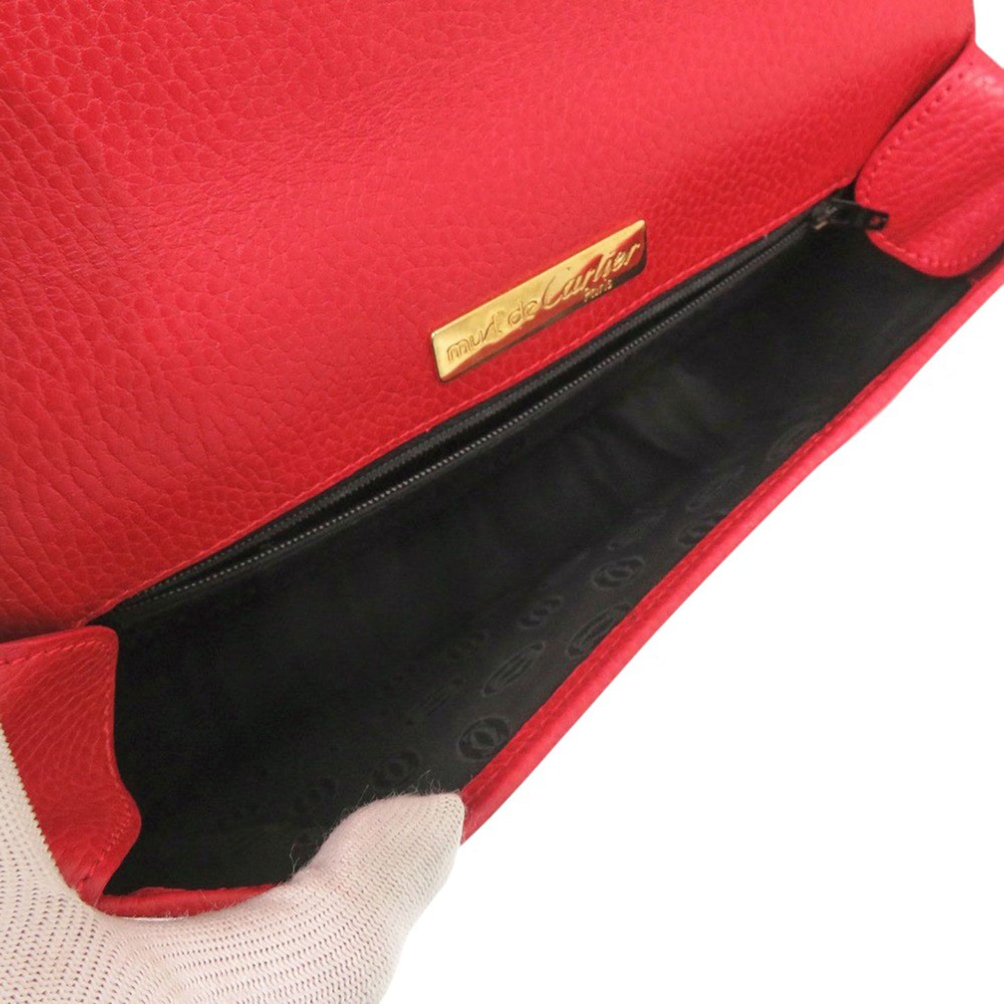 Cartier Must de Cartier Leather Shoulder Bag