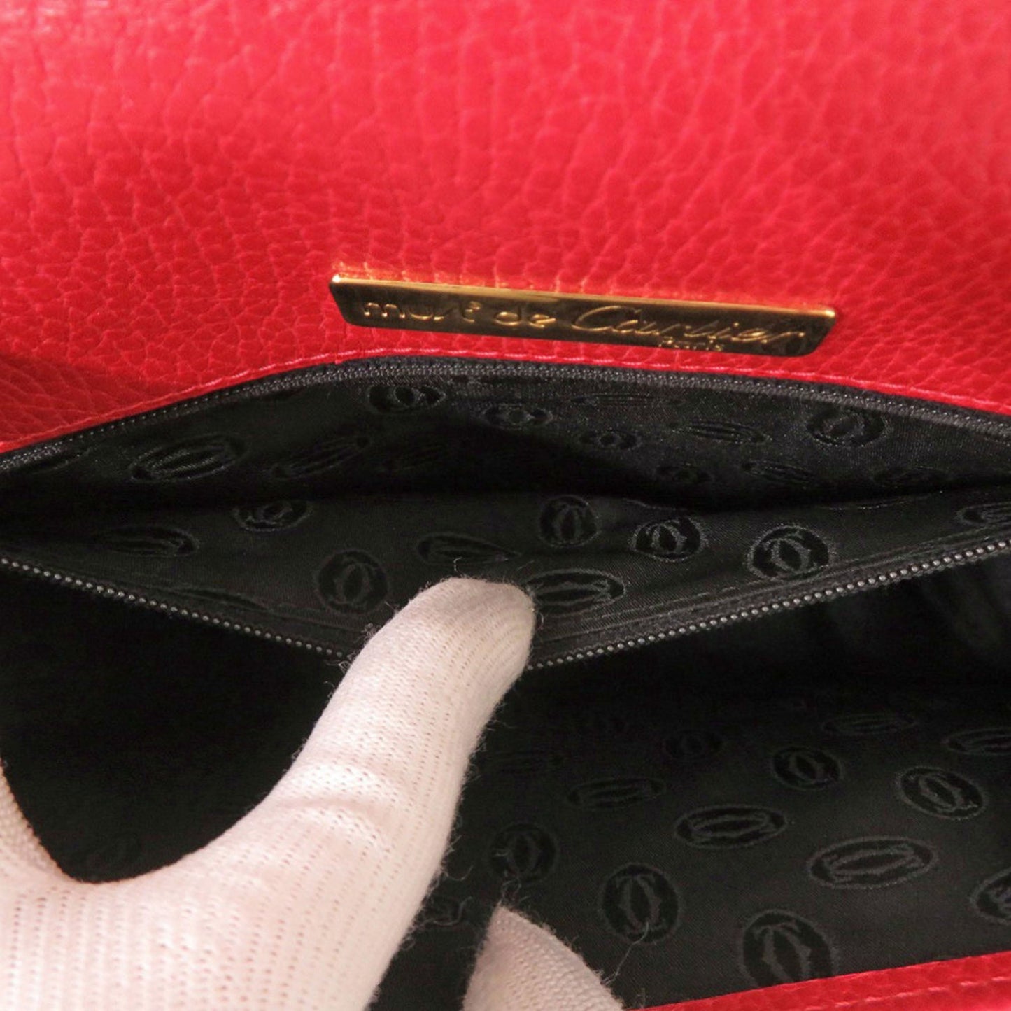 Cartier Must de Cartier Leather Shoulder Bag