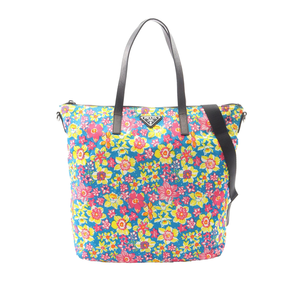Prada Tessuto Stampato Floral Tote