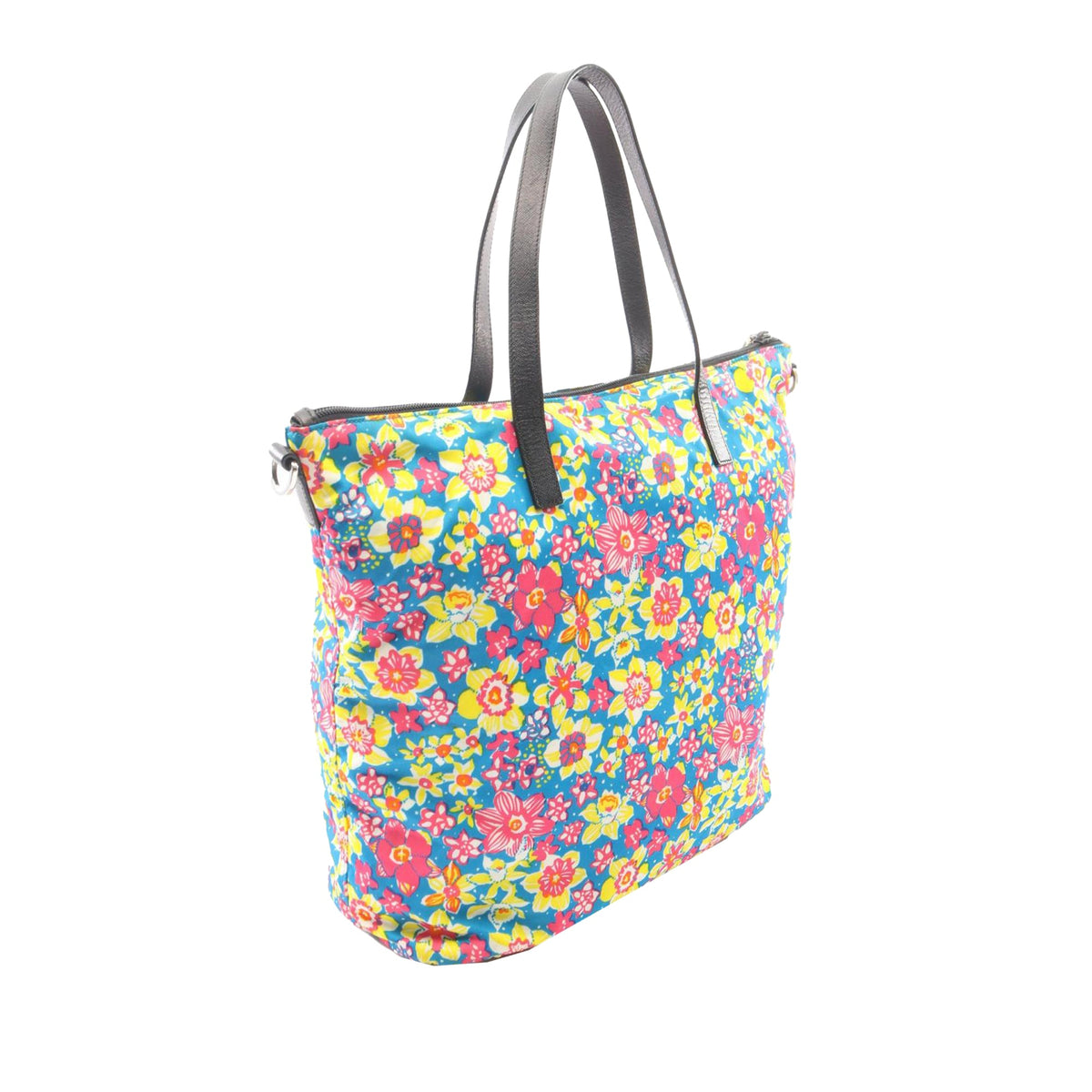 Prada Tessuto Stampato Floral Tote