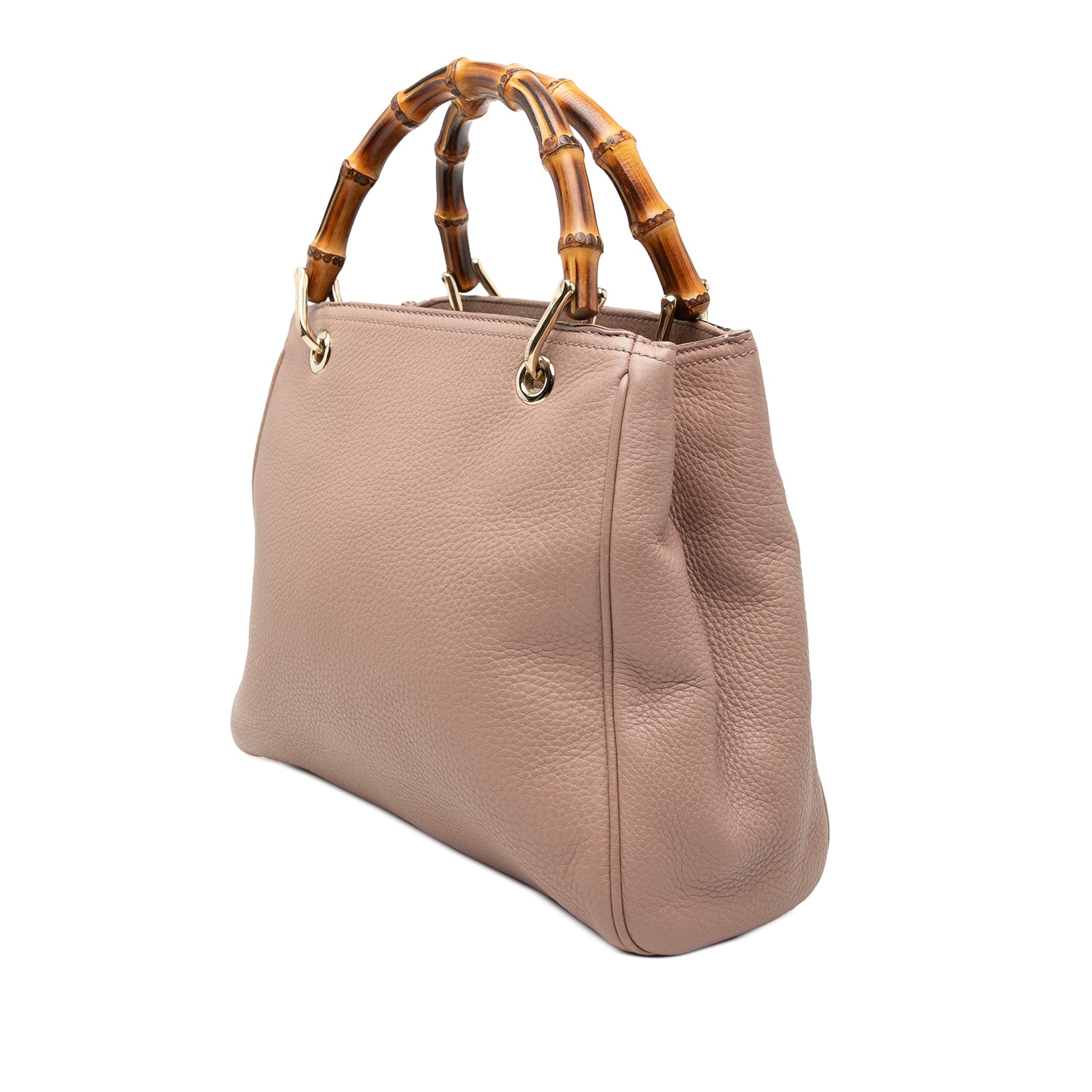 Gucci Small Calfskin Bamboo Shopper Satchel
