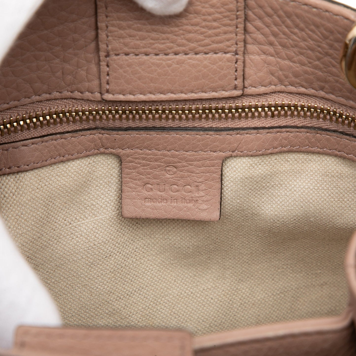 Gucci Small Calfskin Bamboo Shopper Satchel