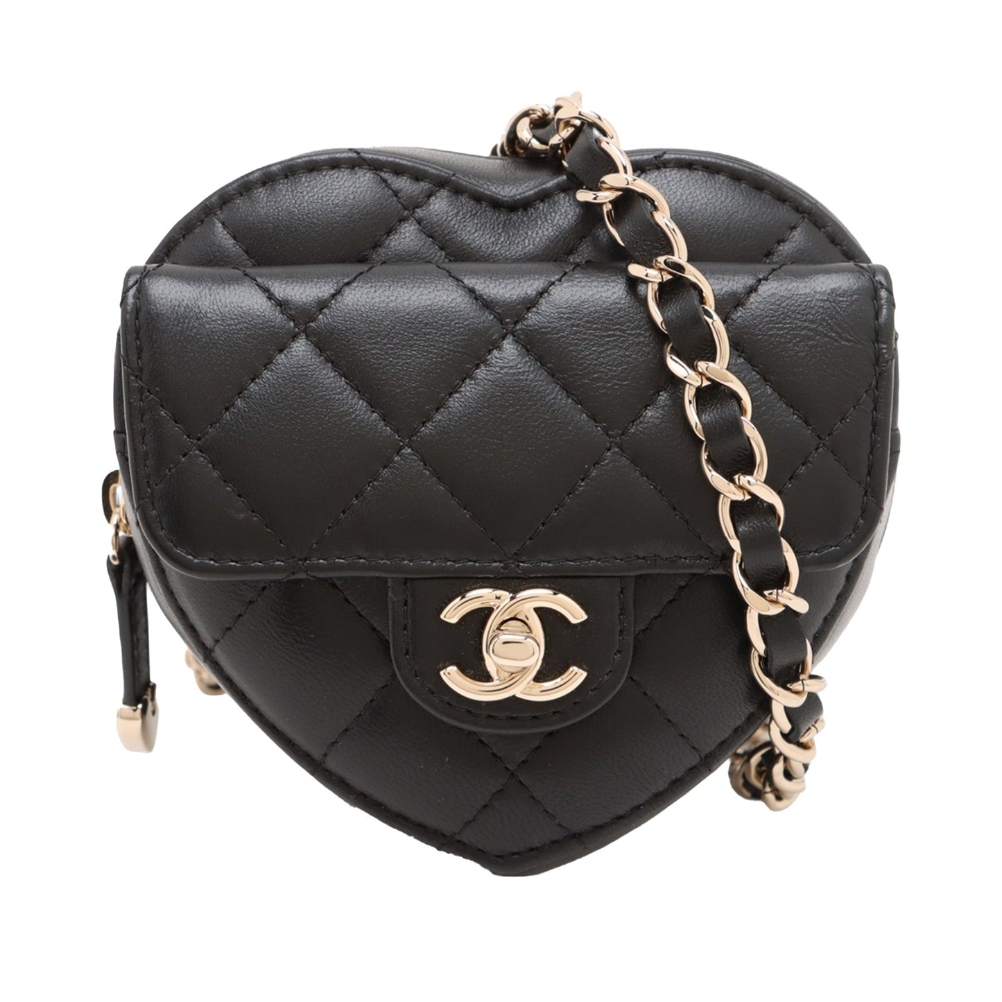 Chanel Mini Lambskin CC in Love Heart Belt Bag