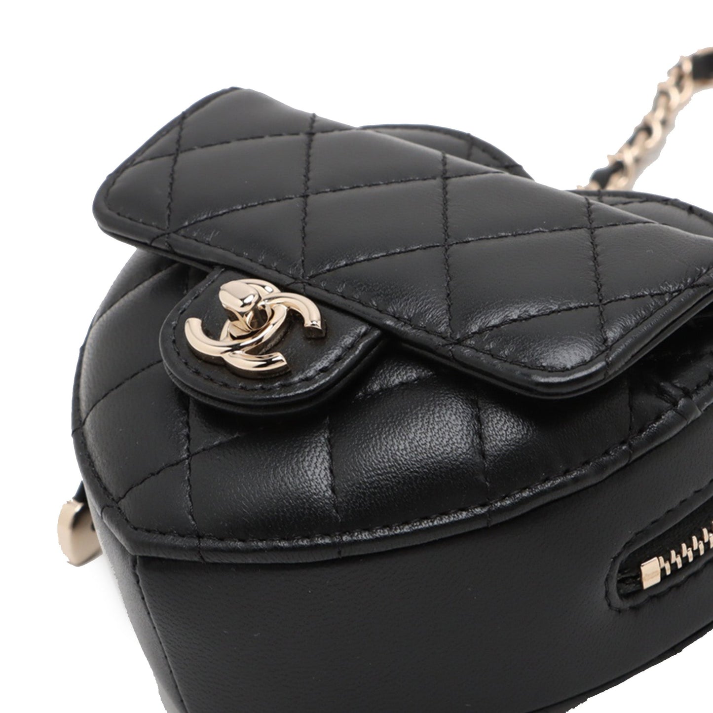 Chanel Mini Lambskin CC in Love Heart Belt Bag