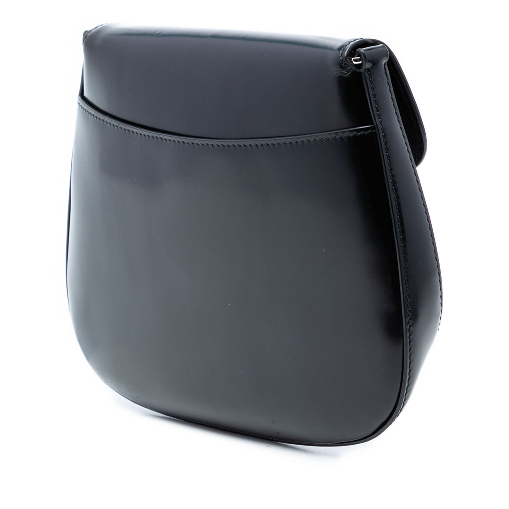 Prada Spazzolato Leather Cleo Flap Shoulder Bag