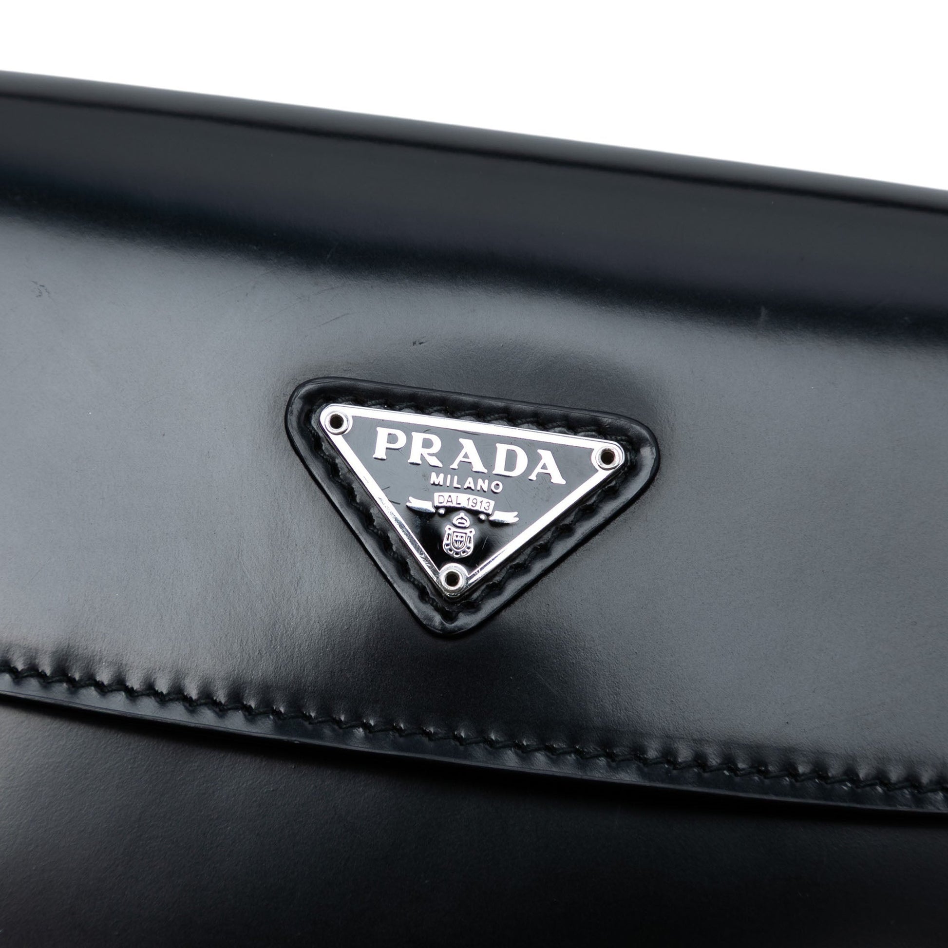 Spazzolato Leather Cleo Flap Shoulder Bag