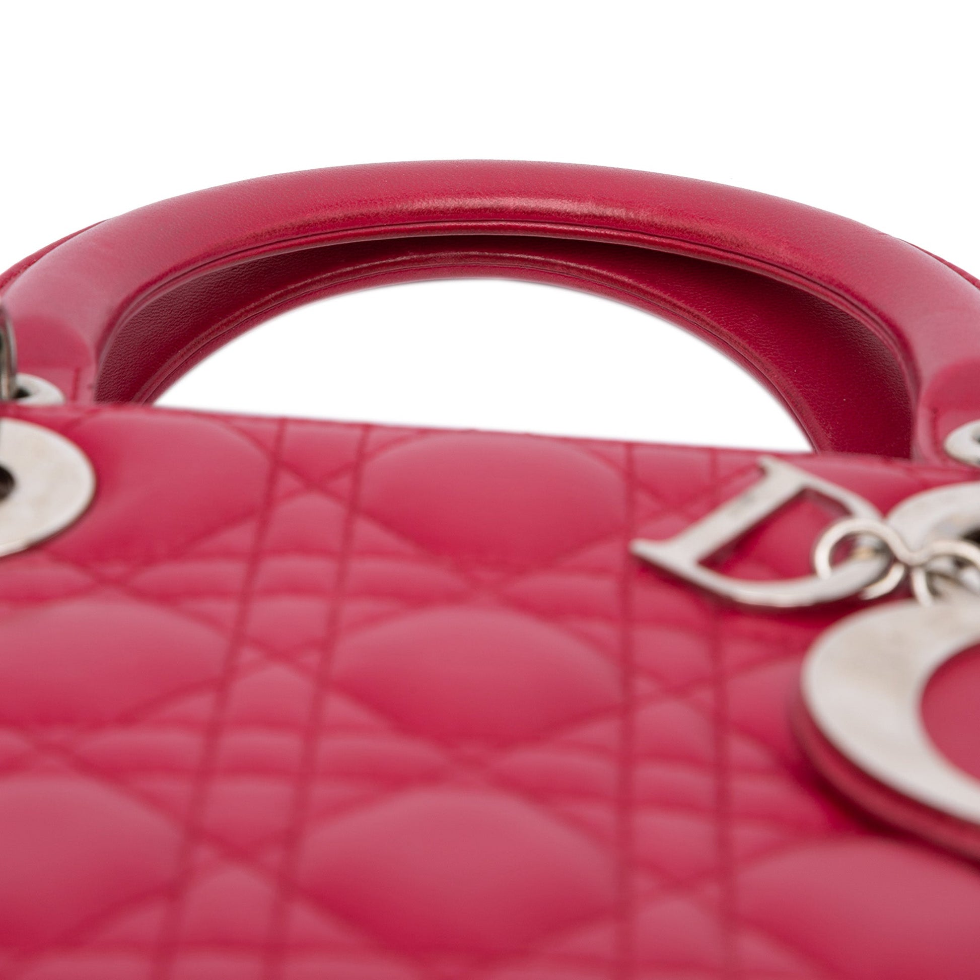 Dior Medium Lambskin Cannage Lady Dior
