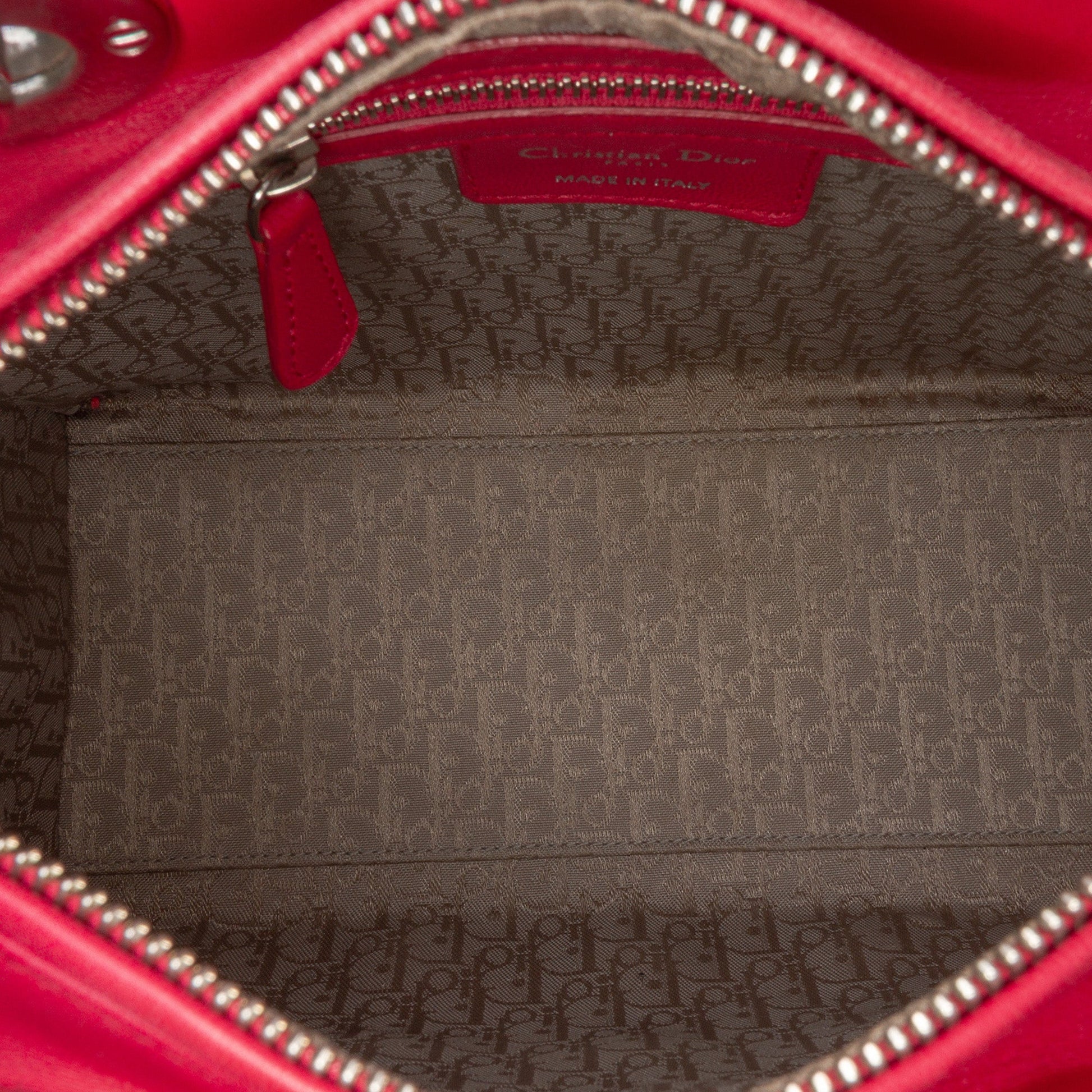 Dior Medium Lambskin Cannage Lady Dior