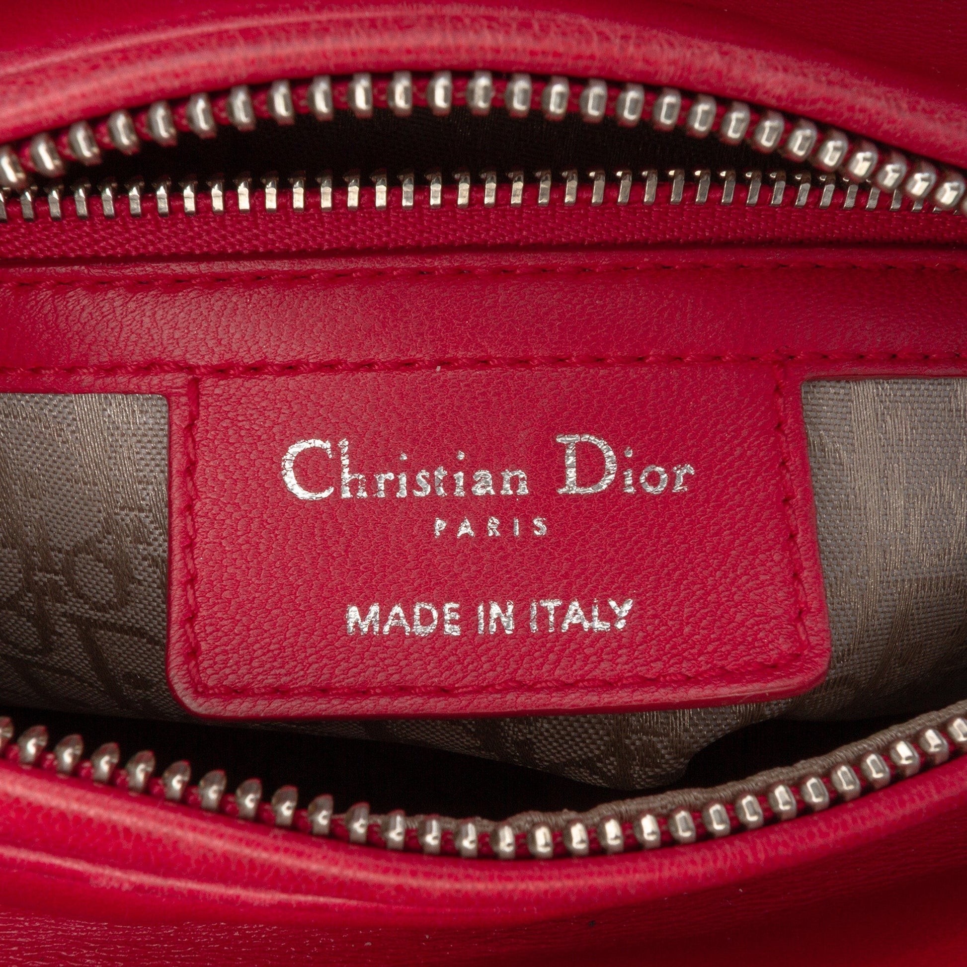 Dior Medium Lambskin Cannage Lady Dior