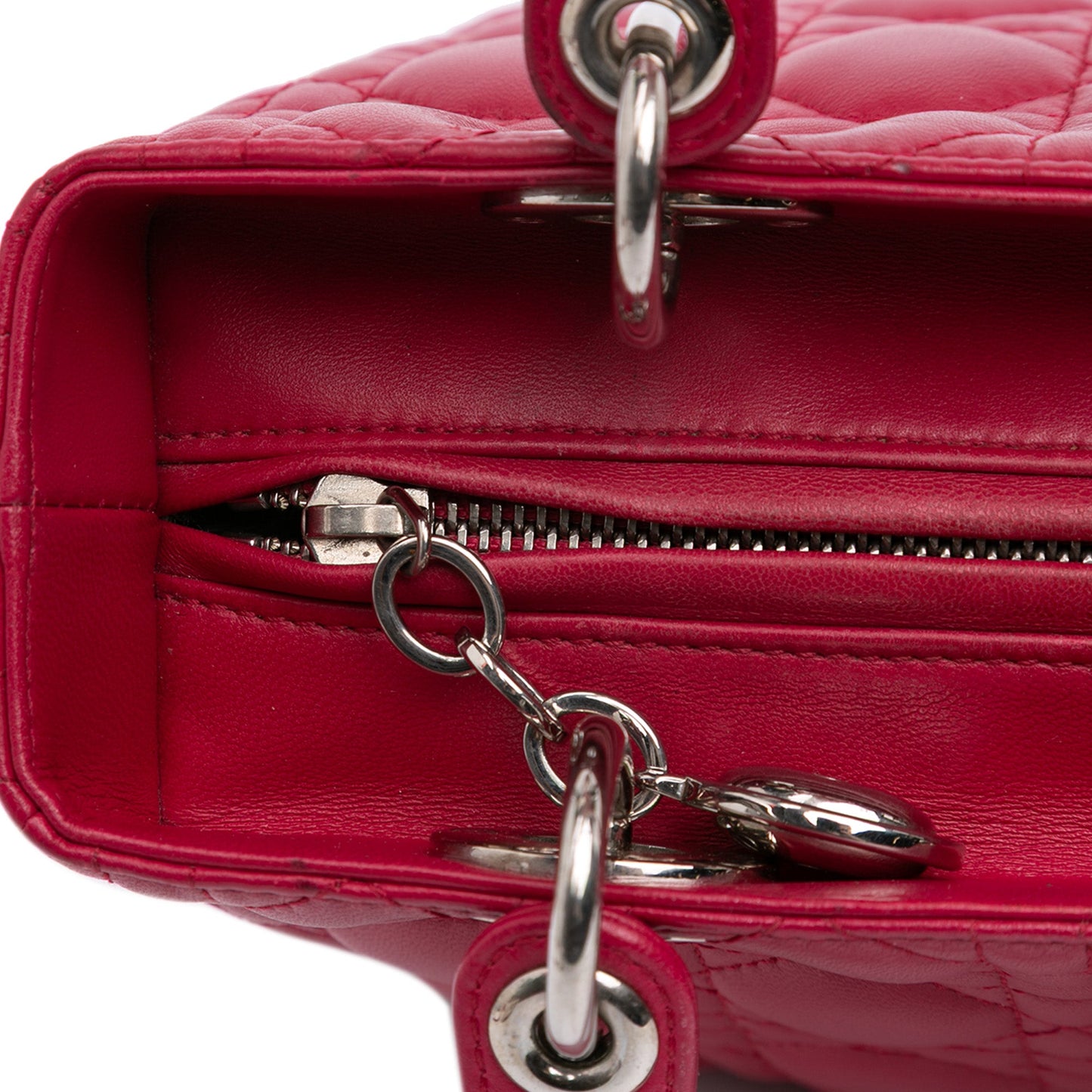 Dior Medium Lambskin Cannage Lady Dior