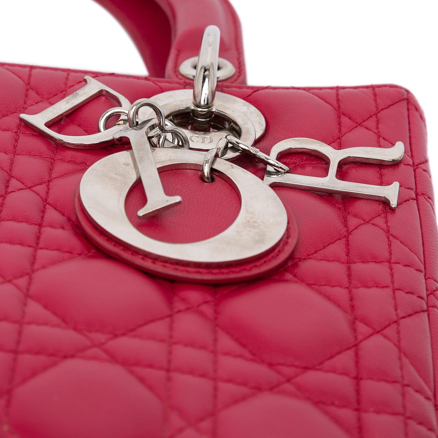 Dior Medium Lambskin Cannage Lady Dior