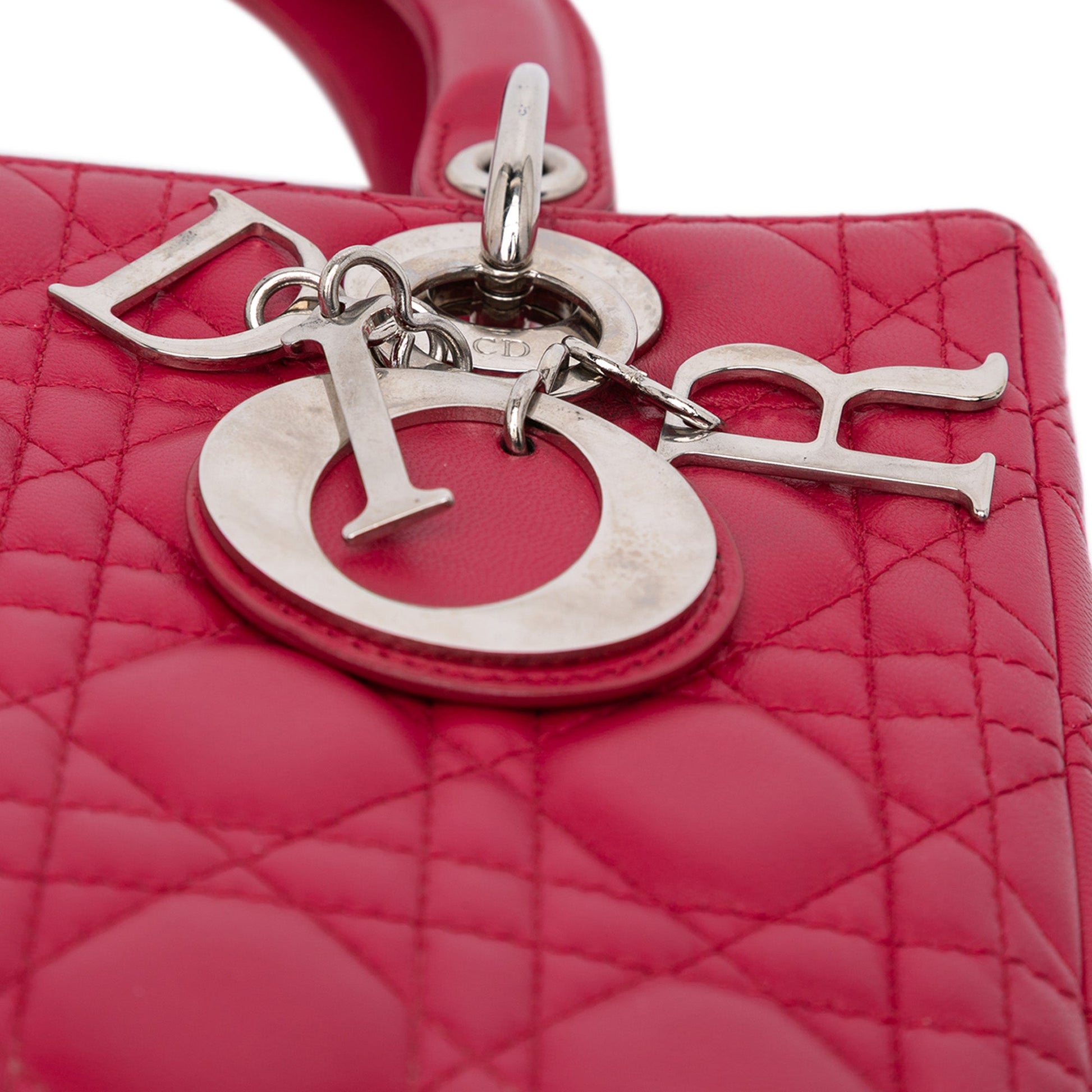 Dior Medium Lambskin Cannage Lady Dior