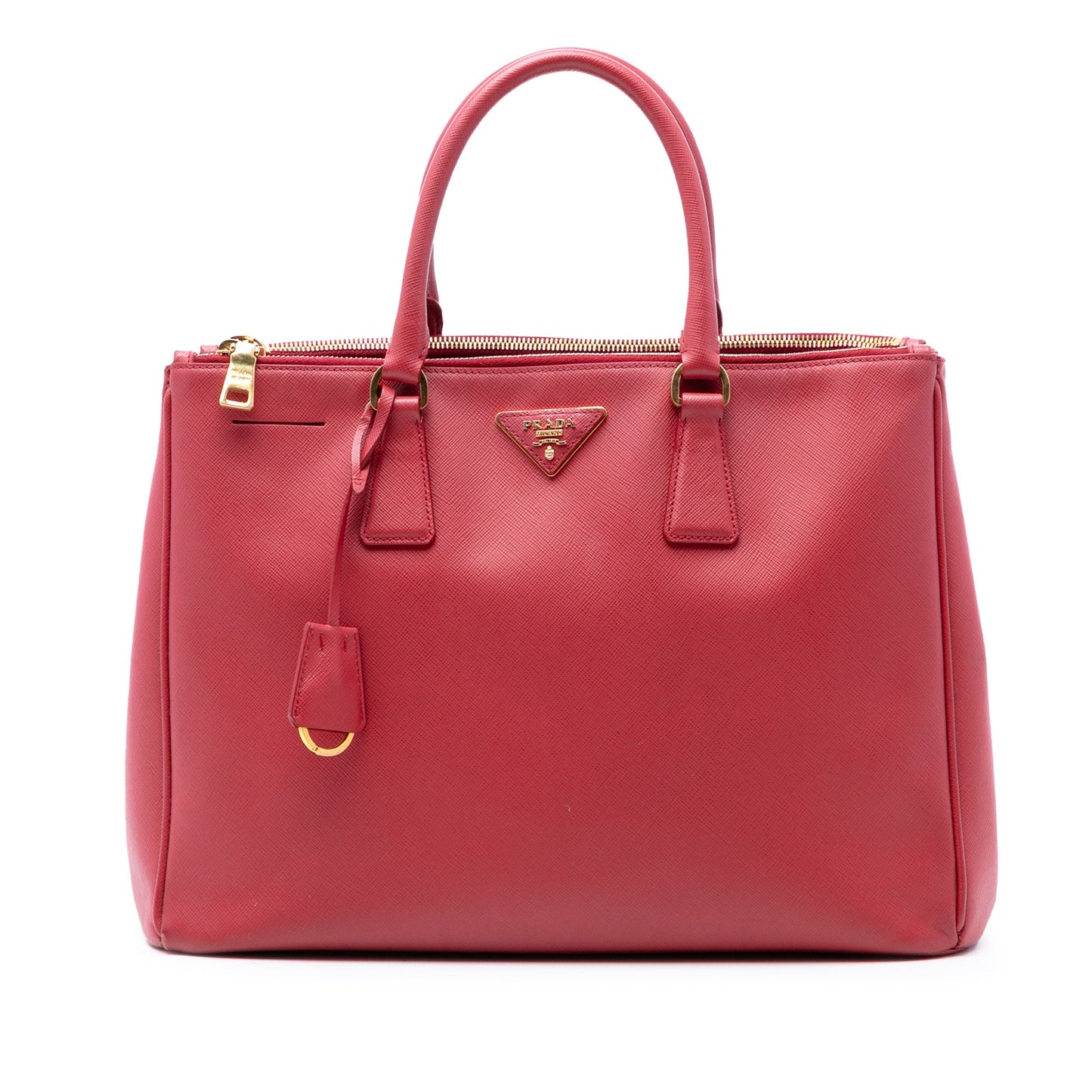 Prada Large Saffiano Lux Galleria Double Zip Satchel
