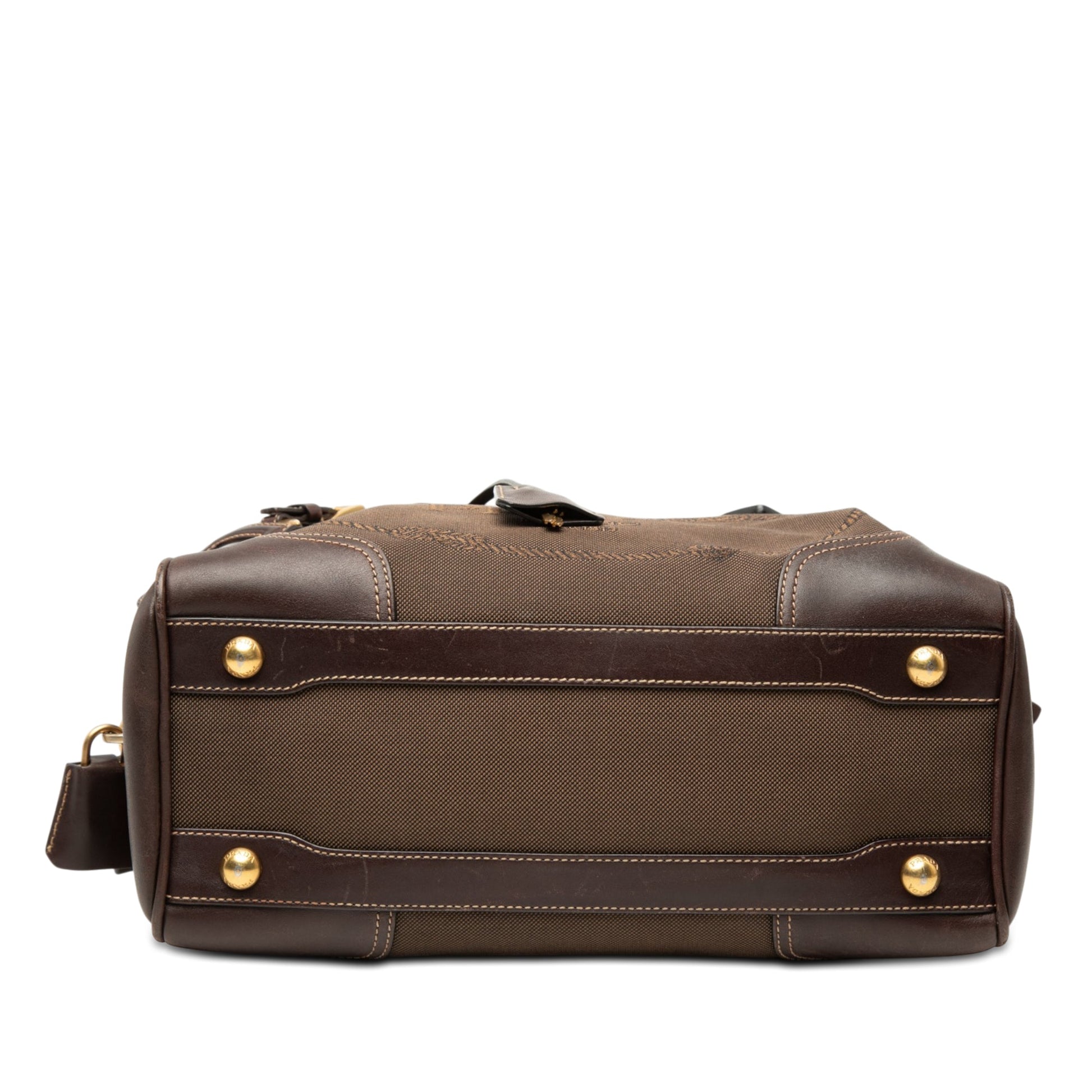 Prada Canvas Canapa Logo Satchel