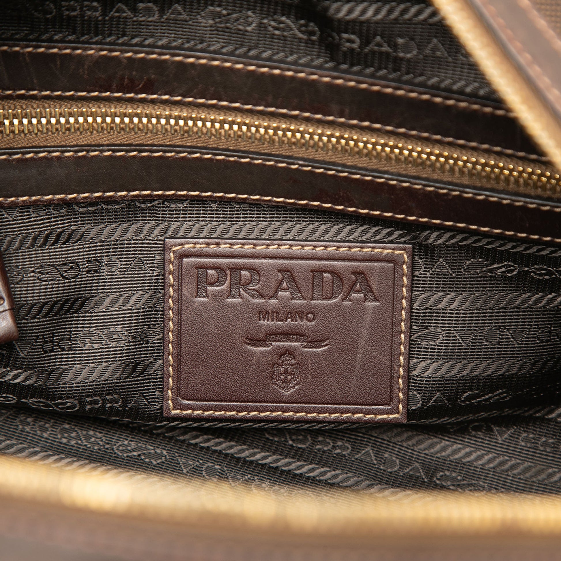 Prada Canvas Canapa Logo Satchel