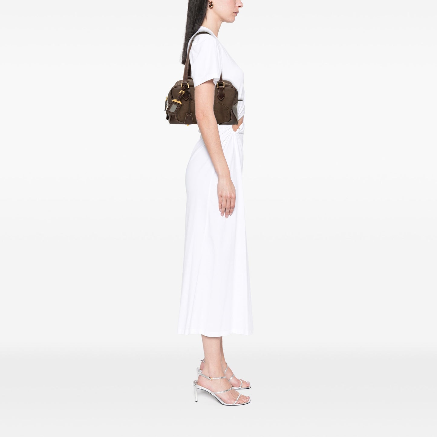 Prada Canvas Canapa Logo Satchel