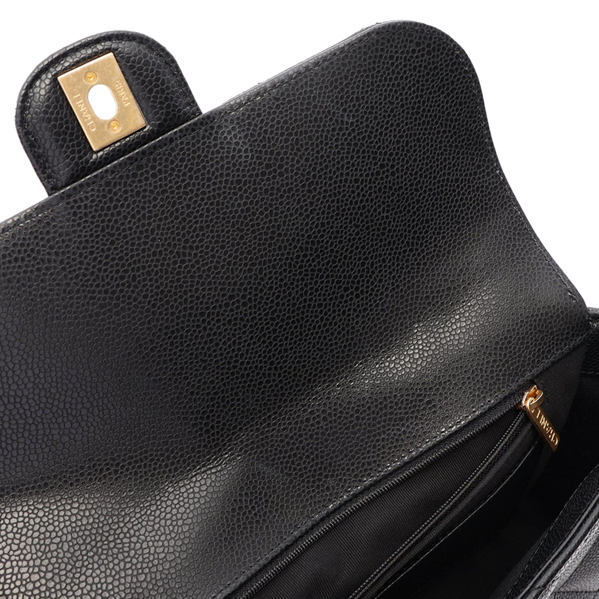 Chanel CC Quilted Caviar Single Flap