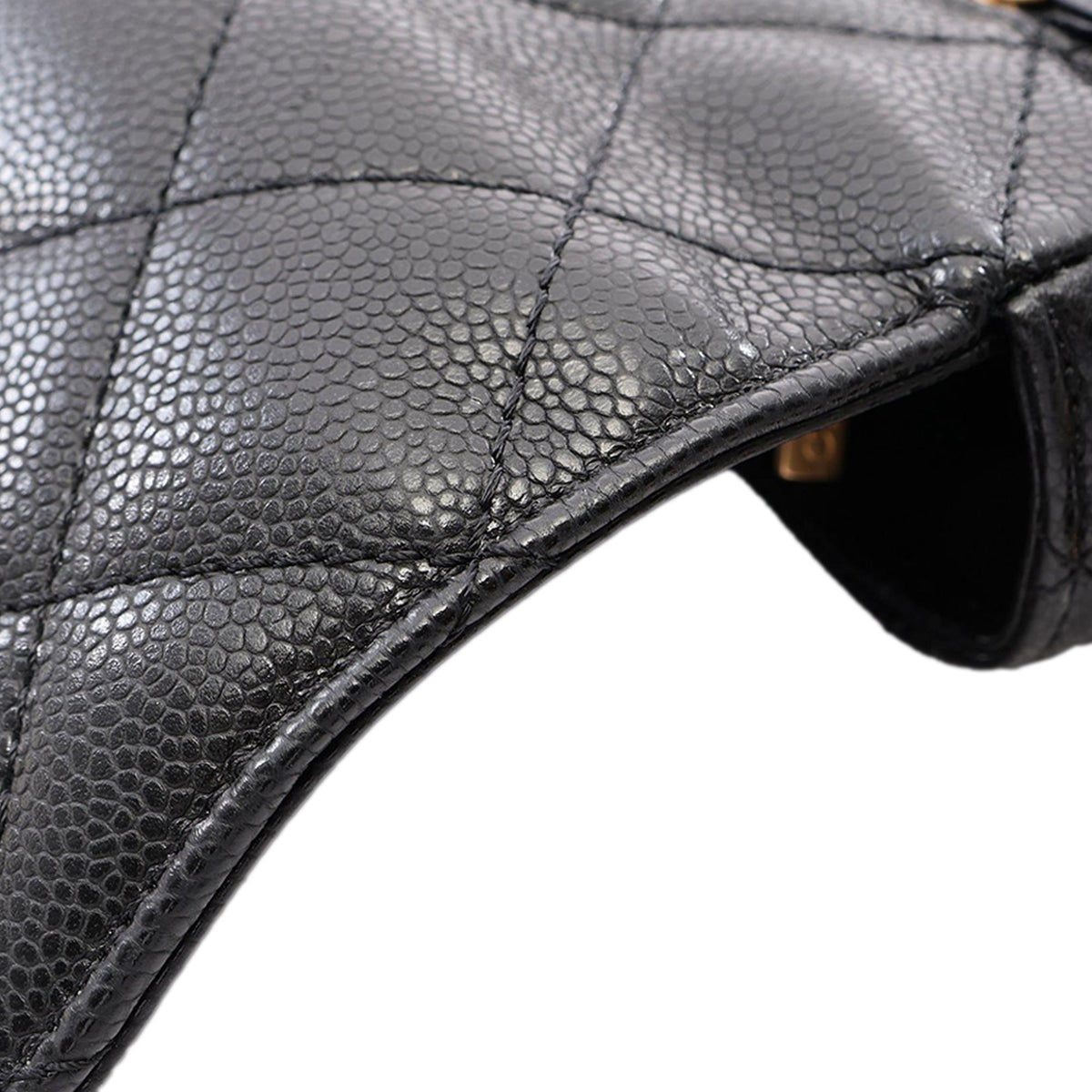 Chanel CC Quilted Caviar Single Flap