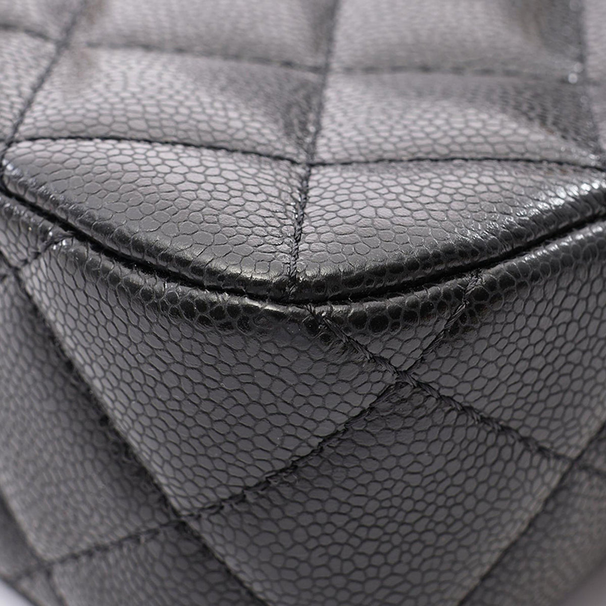 Chanel CC Quilted Caviar Single Flap