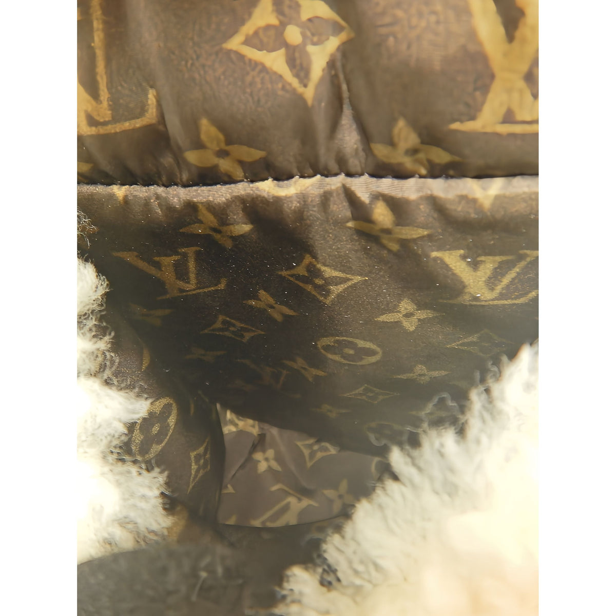 Louis Vuitton Monogram Shearling LV Ski Backpack — Beige