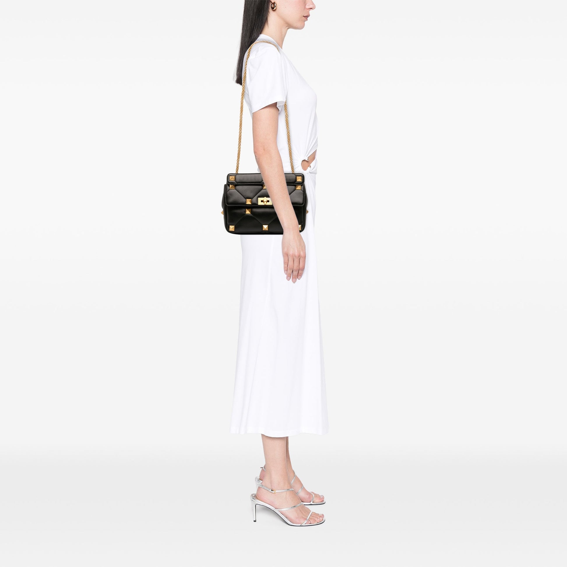 Valentino Large Nappa Roman Stud Satchel