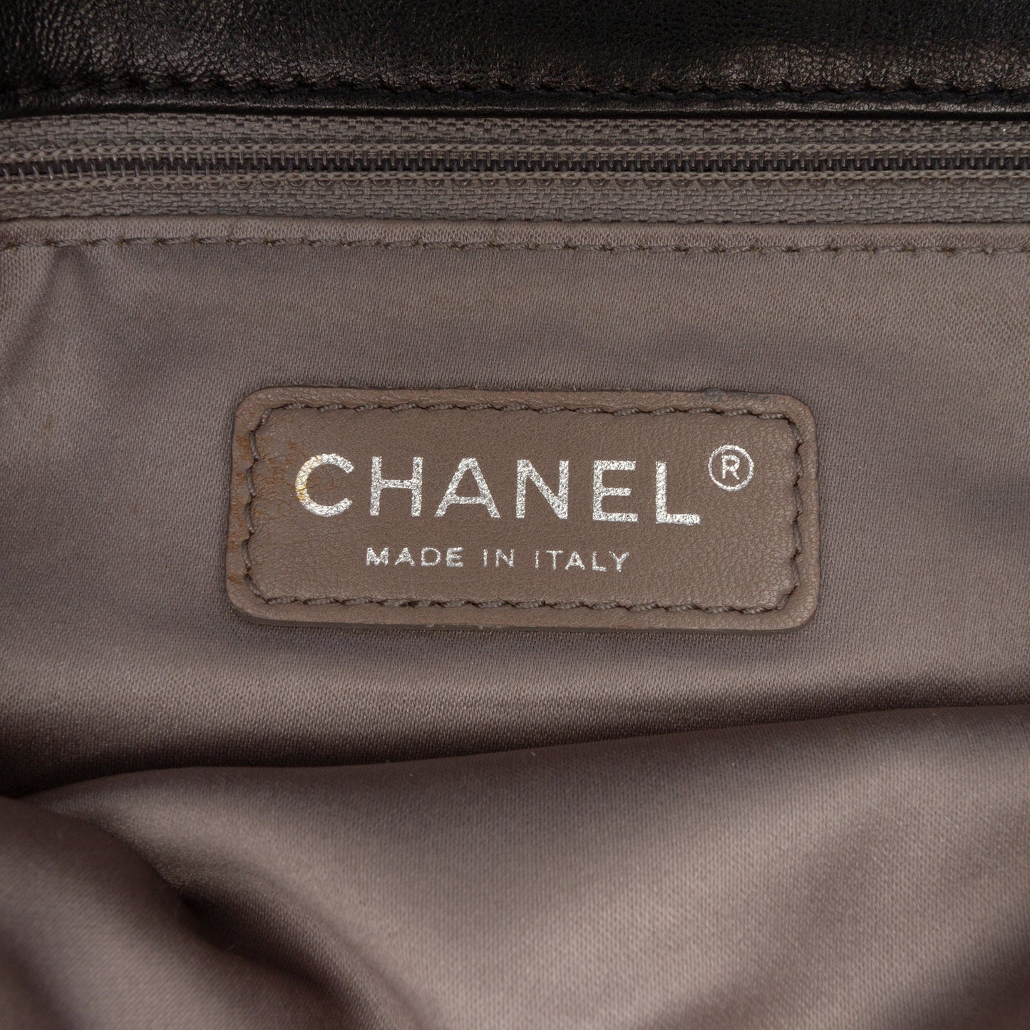 Chanel Quilted Metallic Distressed Lambskin CC Crystal Flap