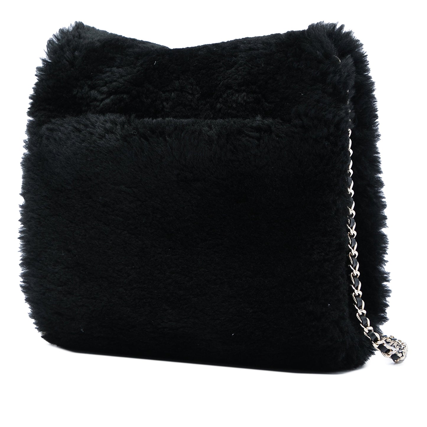 Chanel CC Shearling Muff Shoulder Bag