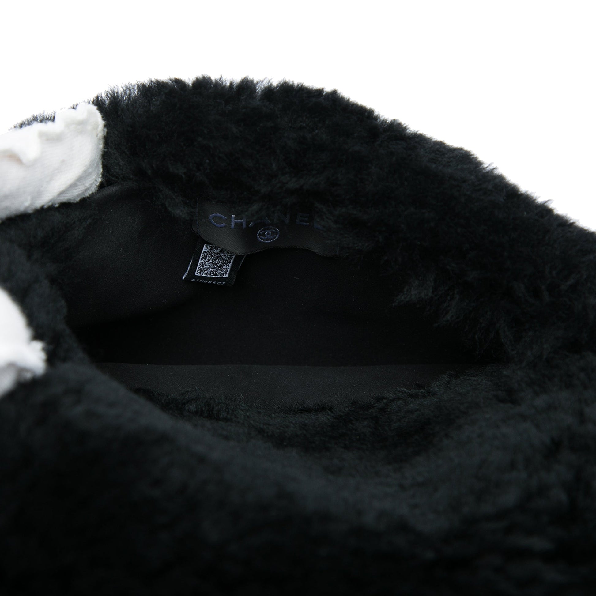 Chanel CC Shearling Muff Shoulder Bag