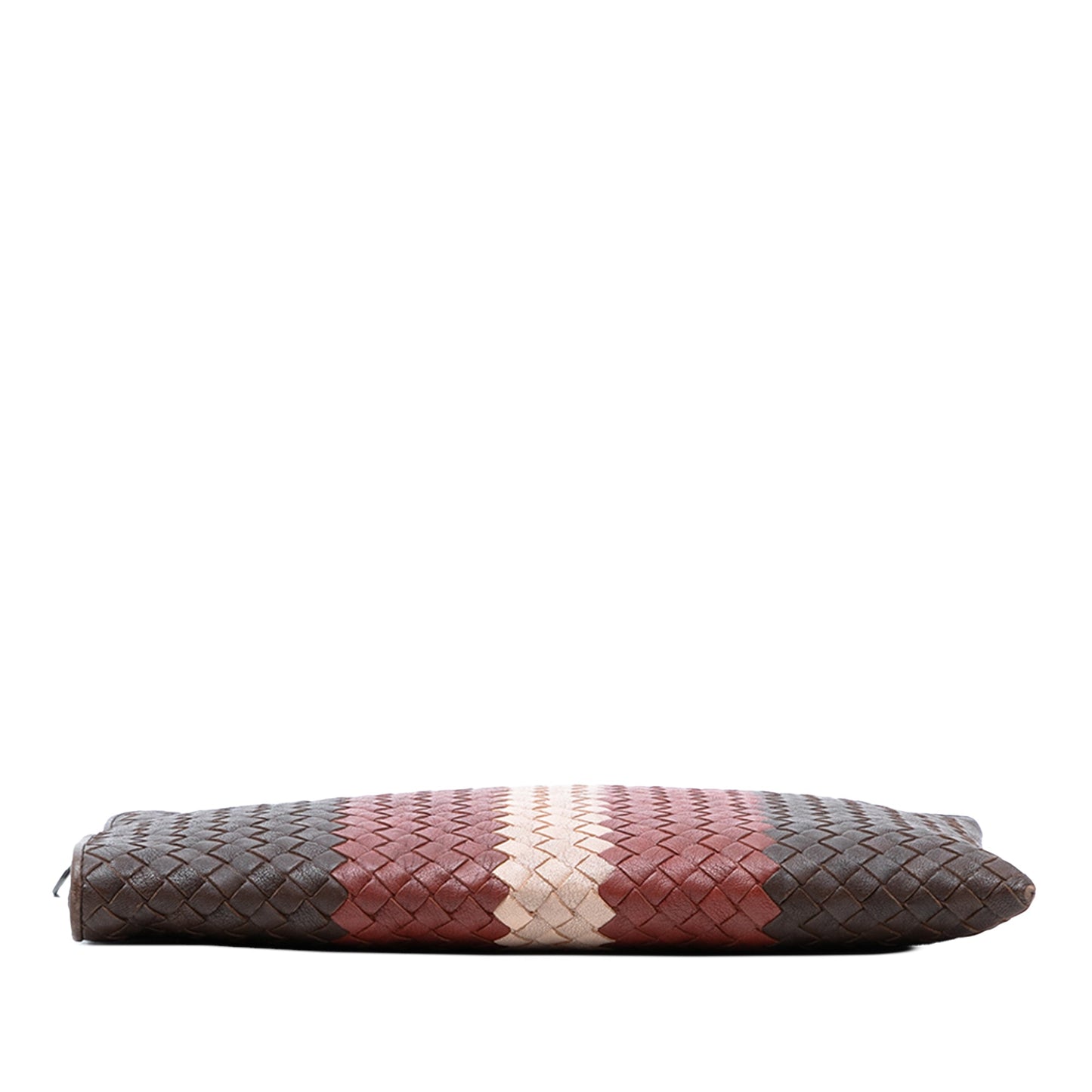 Tricolor Nappa Intrecciato Clutch
