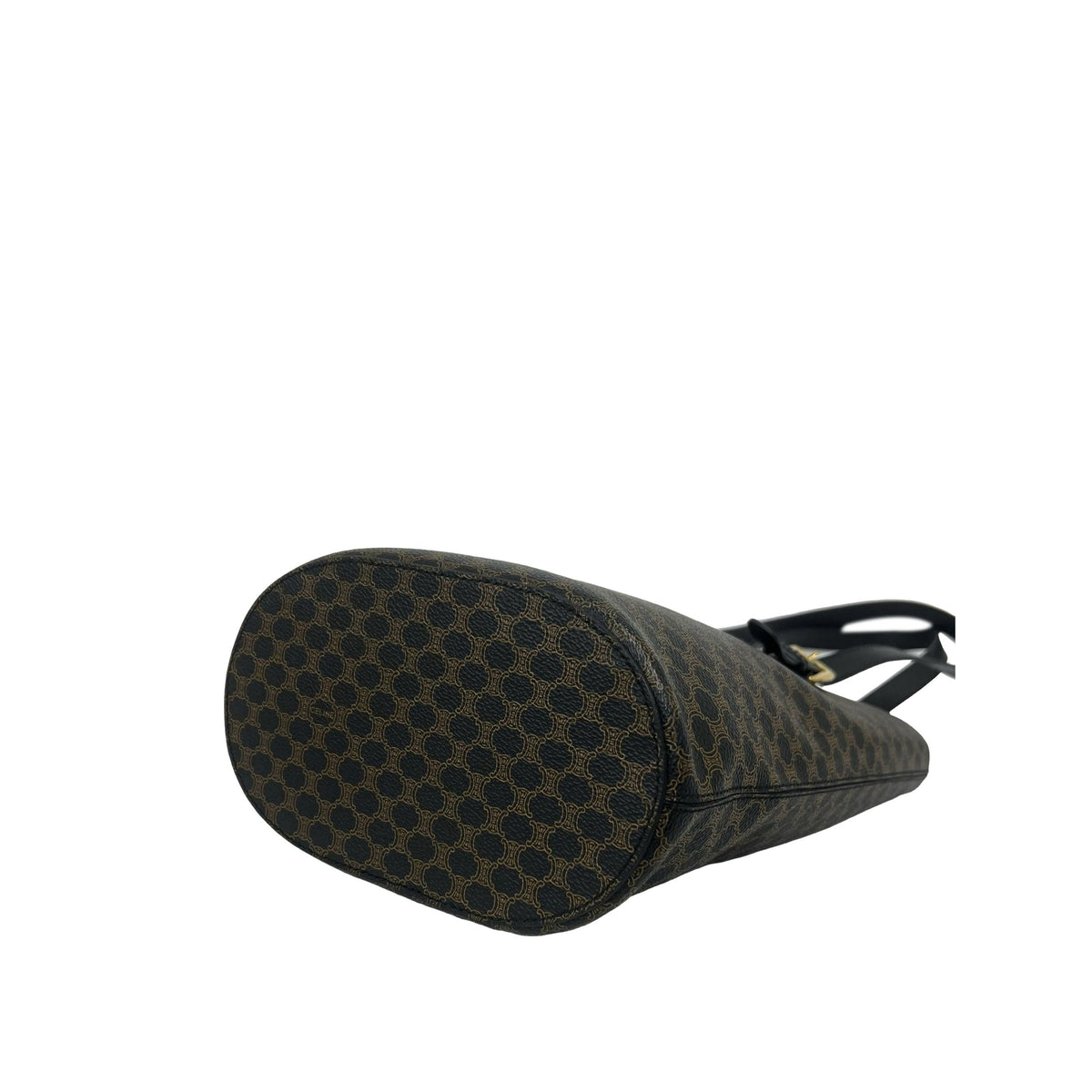 Celine Macadam Coated Canvas Tote — Black