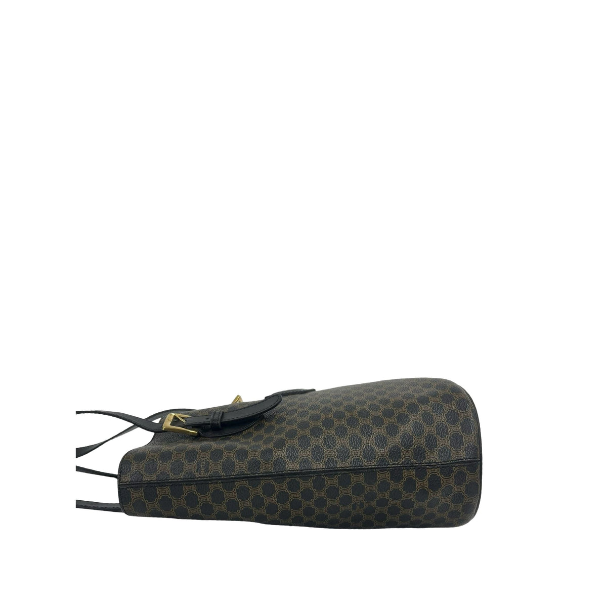 Celine Macadam Coated Canvas Tote — Black