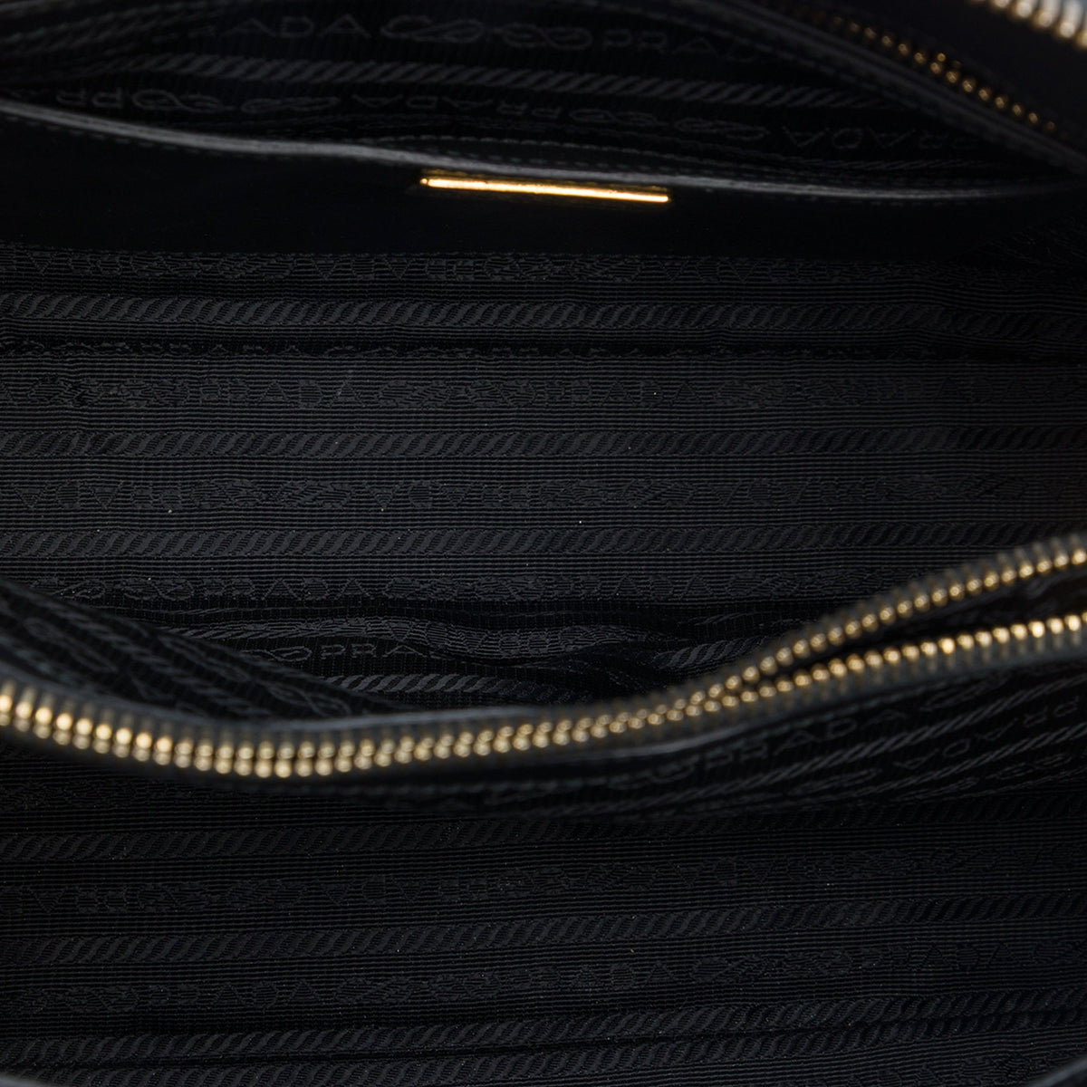 Prada Medium Saffiano Lux Promenade Satchel — Black