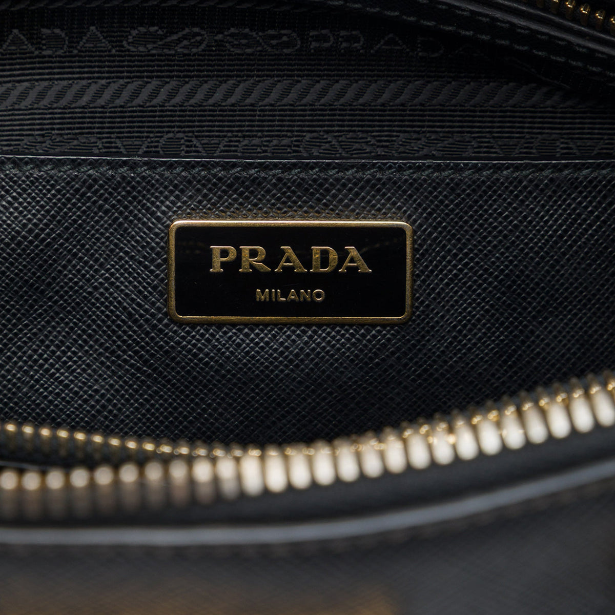 Prada Medium Saffiano Lux Promenade Satchel — Black