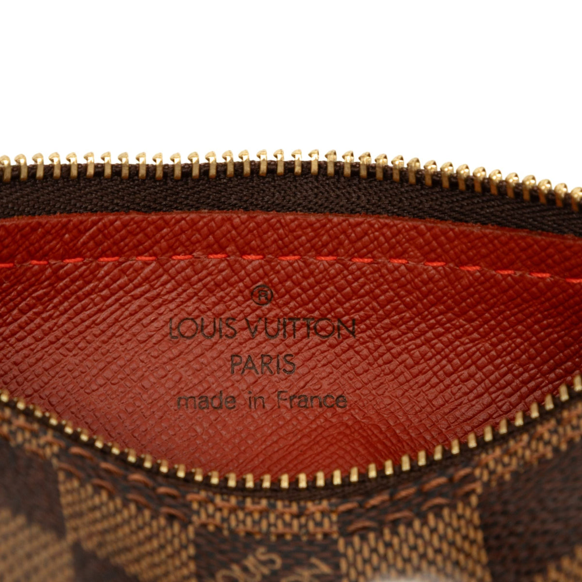Louis Vuitton Damier Ebene Papillon Pochette — Brown