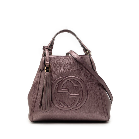 Small Calfskin Soho Satchel