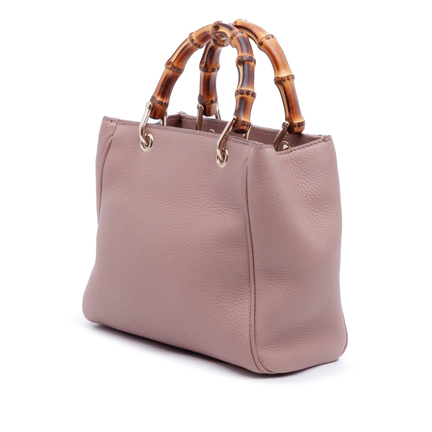 Gucci Mini Calfskin Bamboo Shopper Satchel