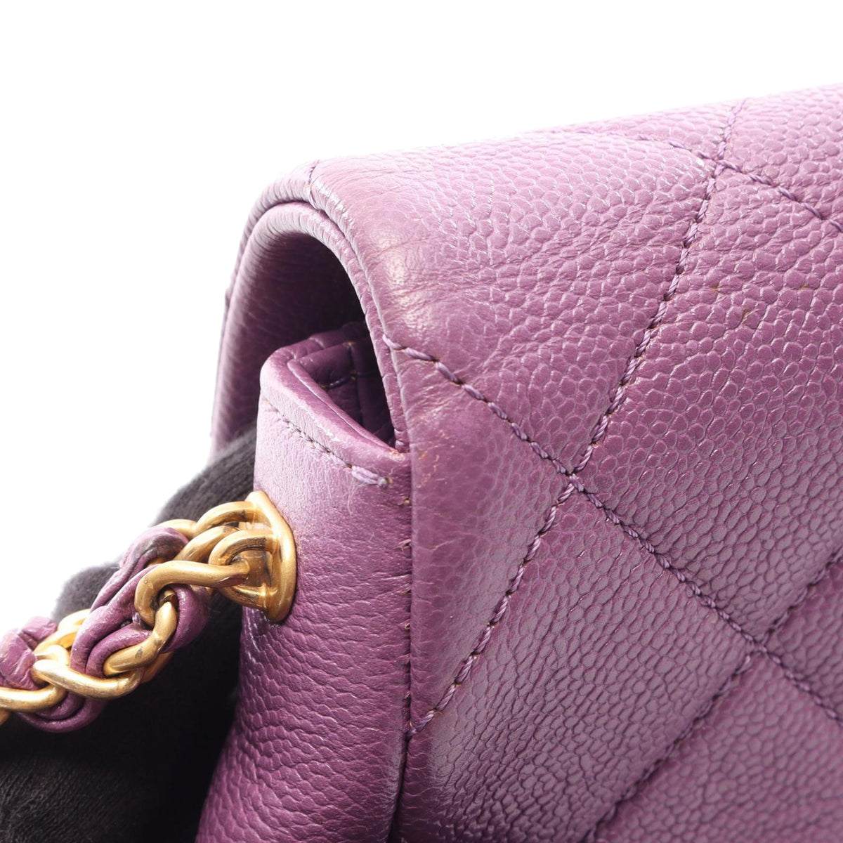 Chanel Small CC Quilted Caviar Flap
