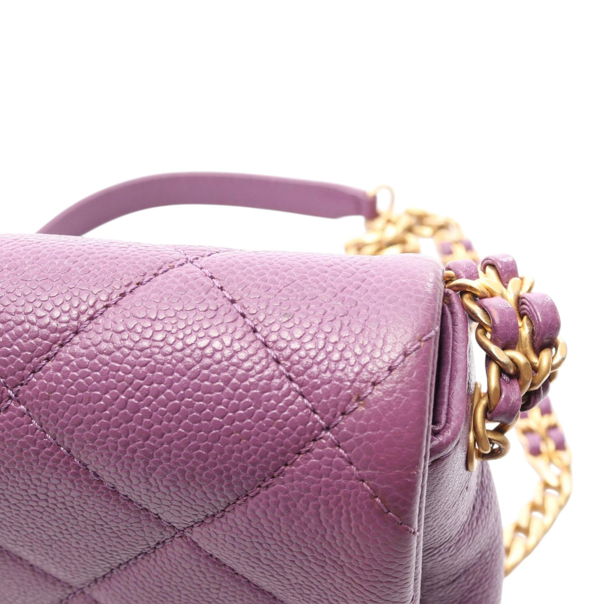 Chanel Small CC Quilted Caviar Flap