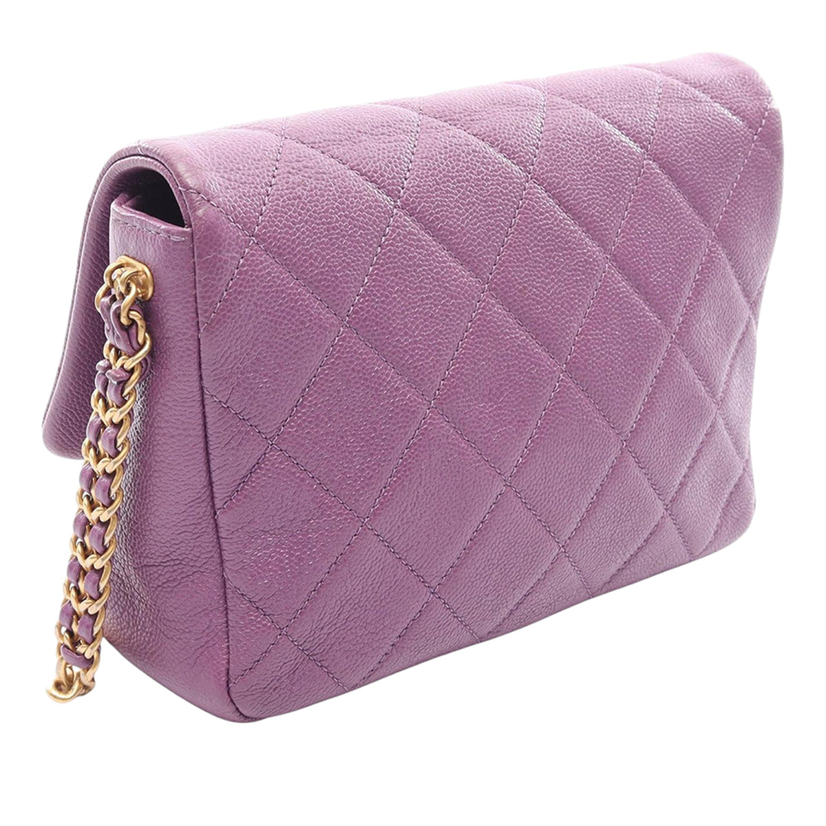 Chanel Small CC Quilted Caviar Flap