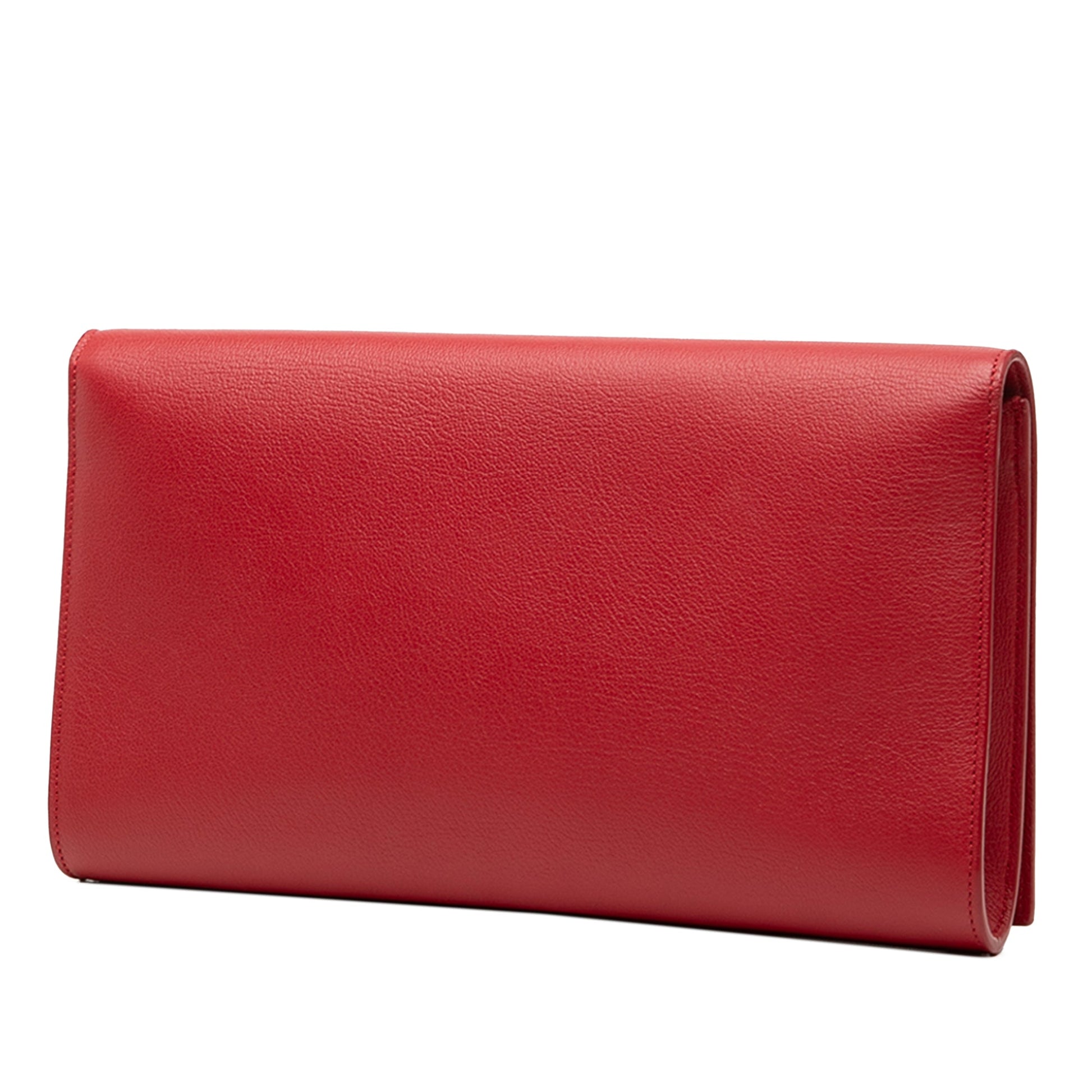 Saint Laurent Large Leather Belle de Jour Clutch