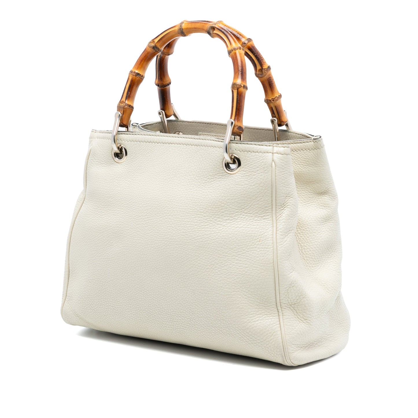 Gucci Small Calfskin Bamboo Shopper Satchel