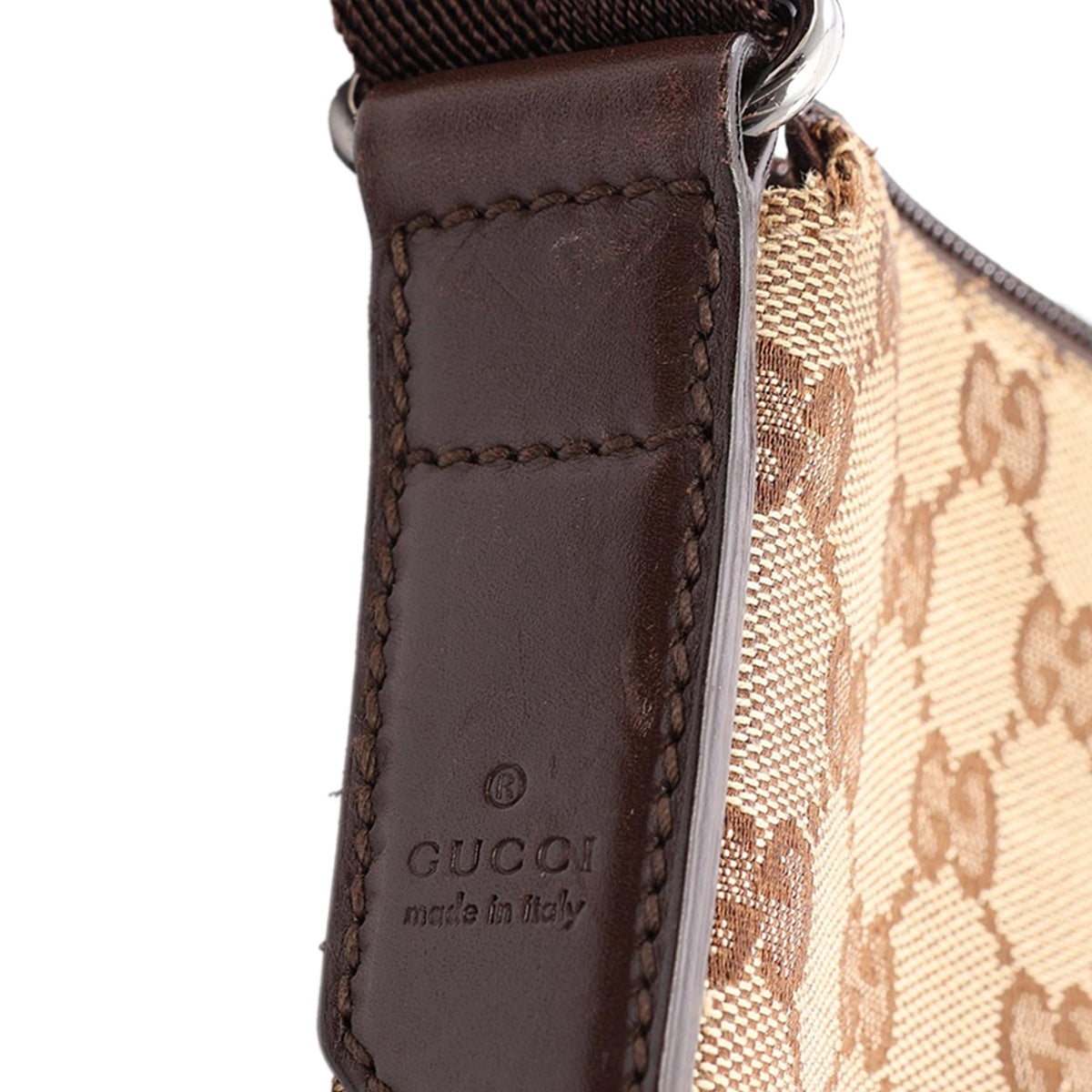 Gucci GG Canvas Crossbody — Beige