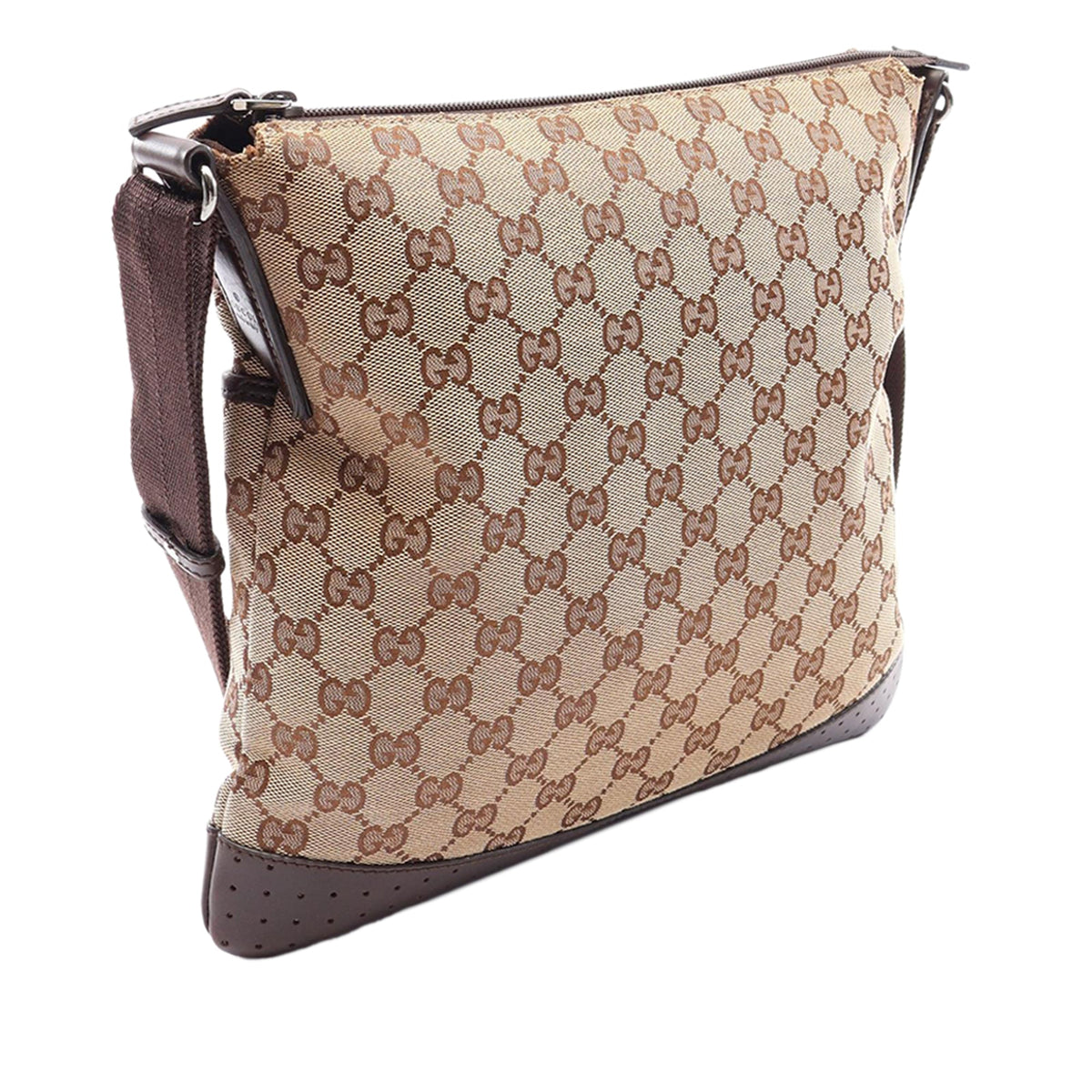 Gucci GG Canvas Crossbody — Beige