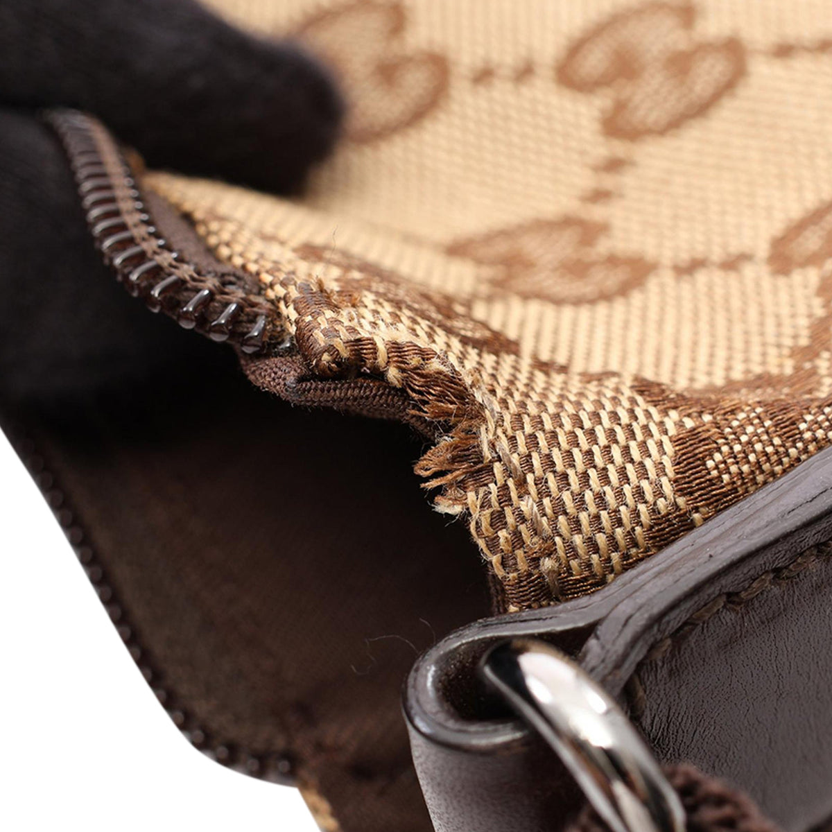 Gucci GG Canvas Crossbody — Beige